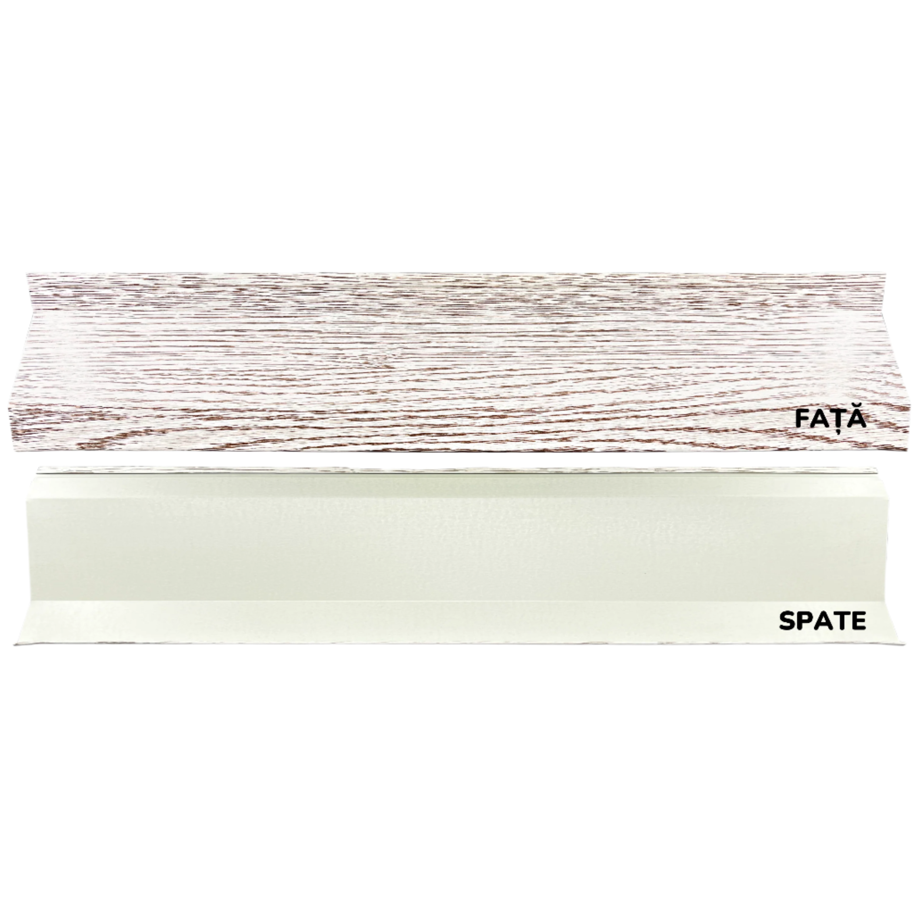 Prim-plan al modelului ATLAS Gard Jaluzele cu finisaj de Imitație Lemn în culoare Stejar Alb, disponibil pe www.jaluzelegard.ro, fabricat de Top Profil Sistem.