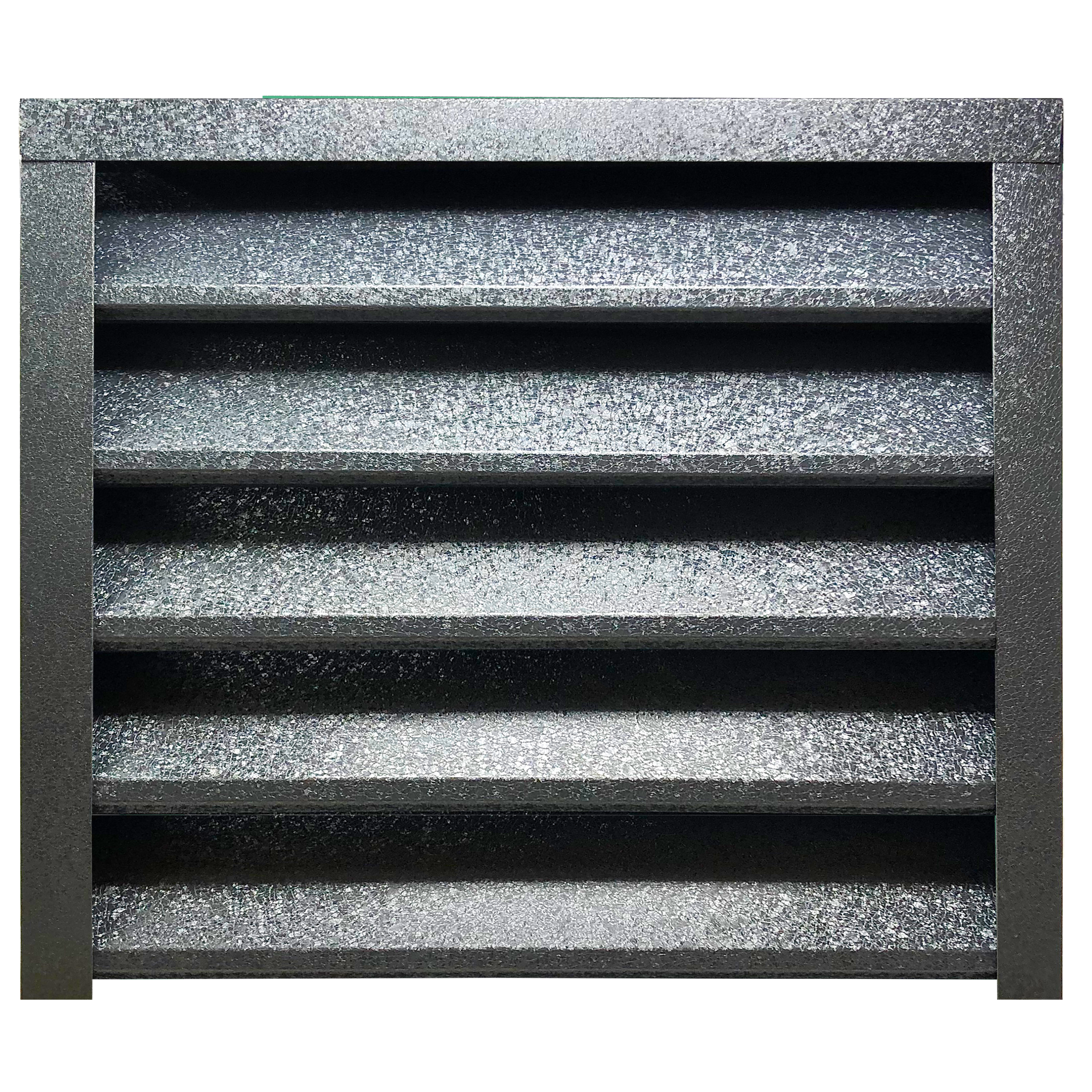 Prim-plan al modelului SIGMA Gard Jaluzele cu finisaj de Hi-Mat în culoare Gri Perlat RAL 7024, disponibil pe www.jaluzelegard.ro, fabricat de Top Profil Sistem.