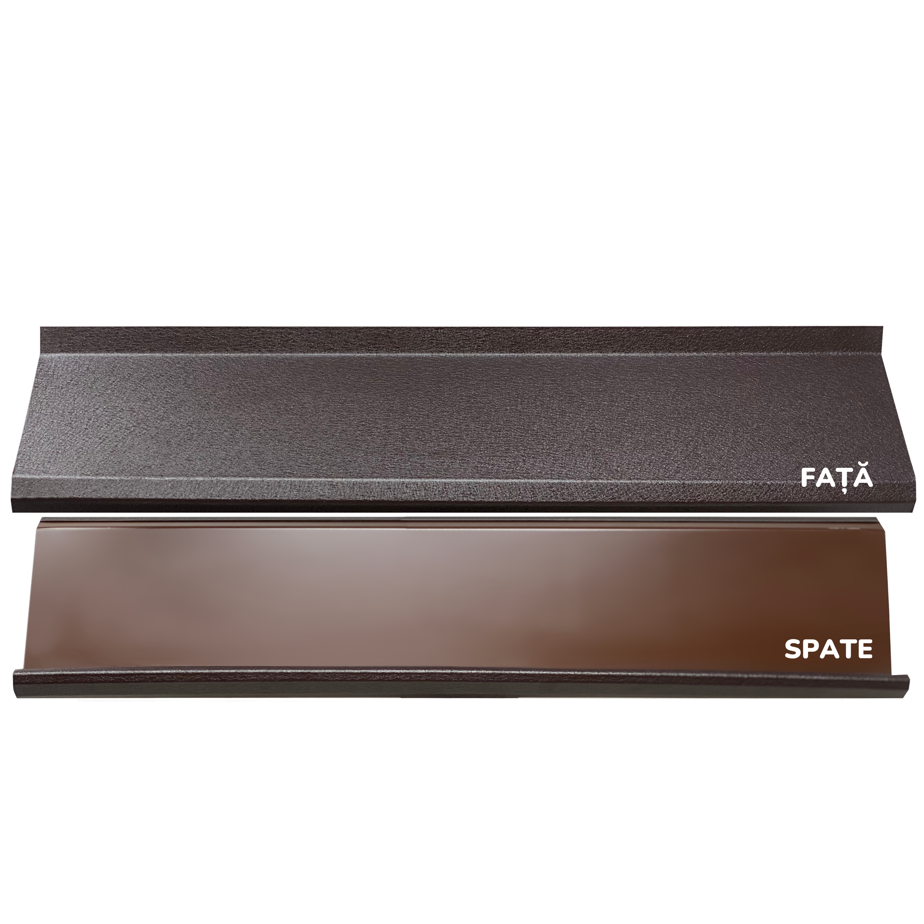 Prim-plan al modelului SIGMA Gard Jaluzele cu finisaj de Mat în culoare Maro Espresso RAL 8019, disponibil pe www.jaluzelegard.ro, fabricat de Top Profil Sistem.
