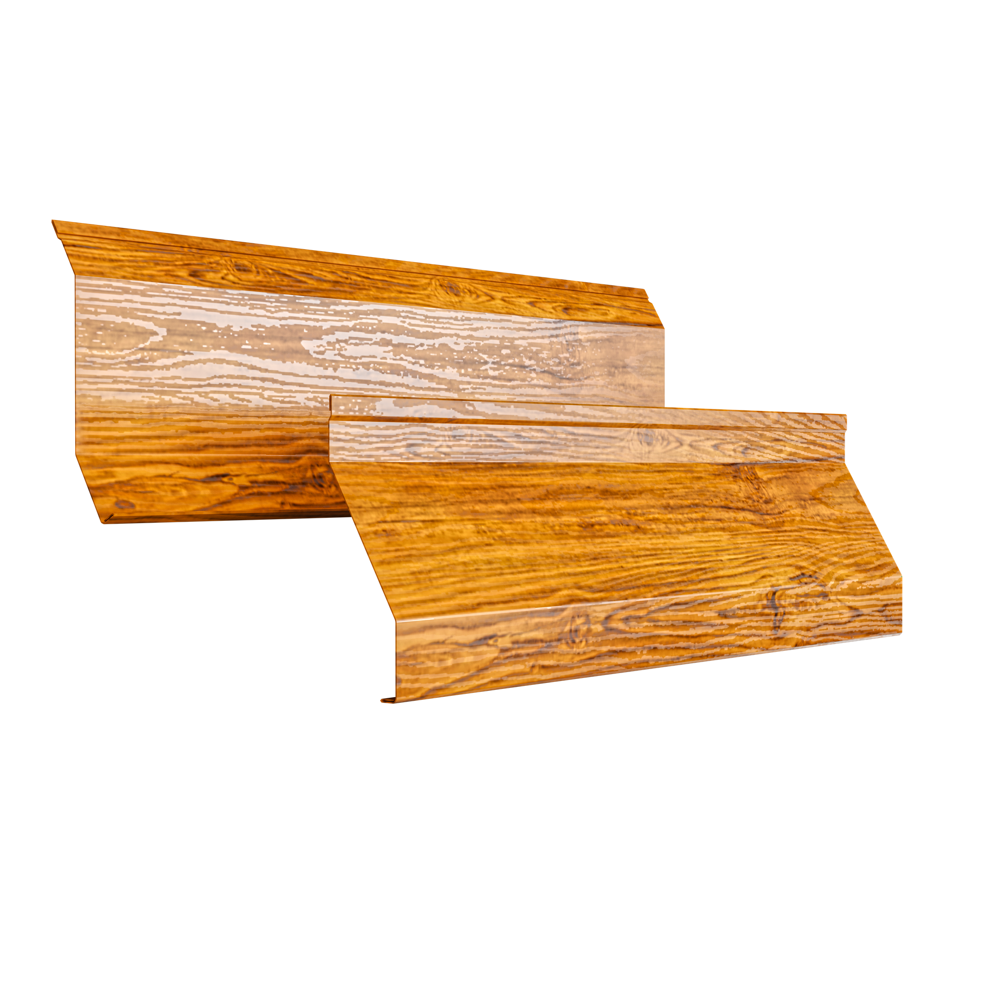 Atlas Louver Fence | Double Striated Oak