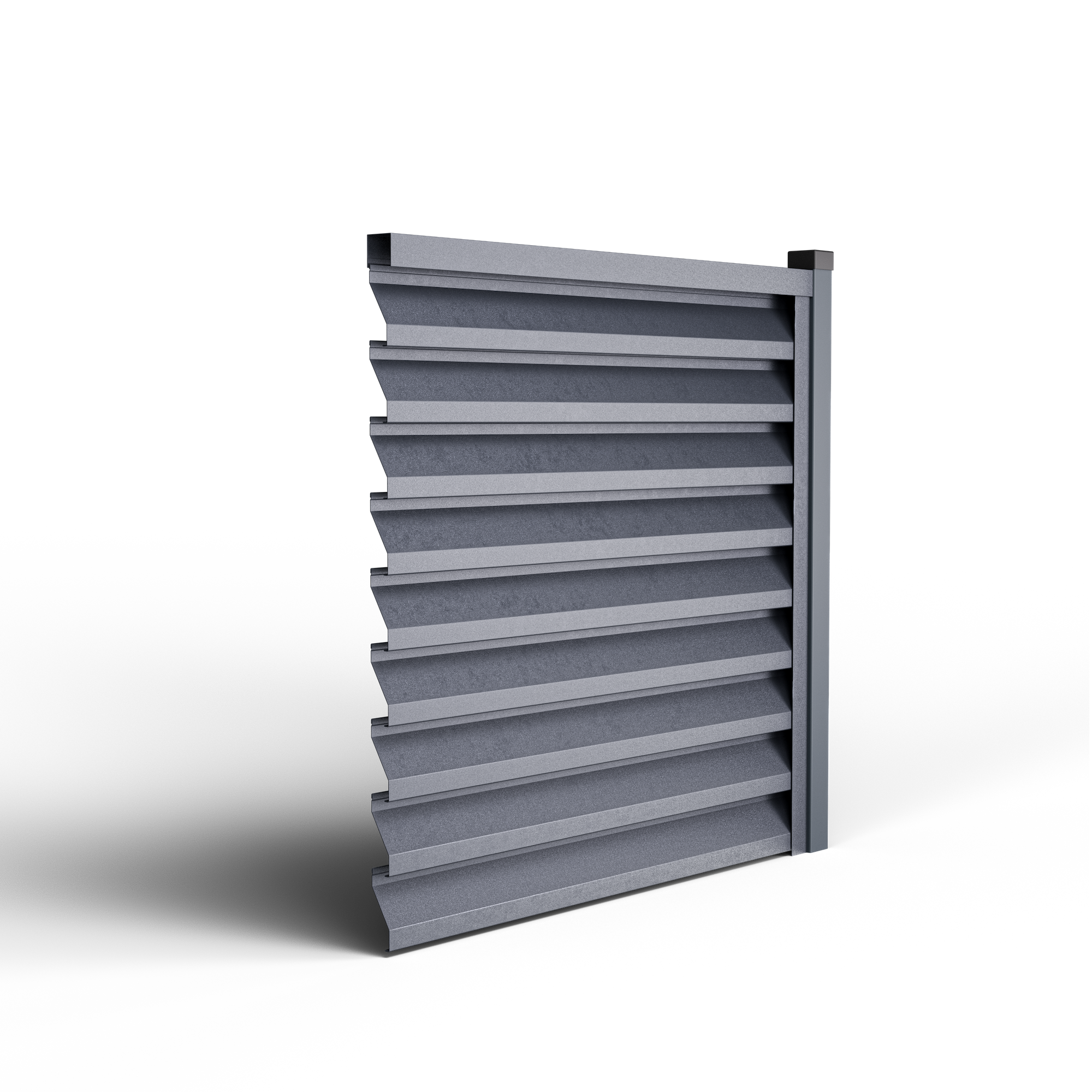 Louver Hek Atlas | Dubbel Grafietgrijs RAL 7024