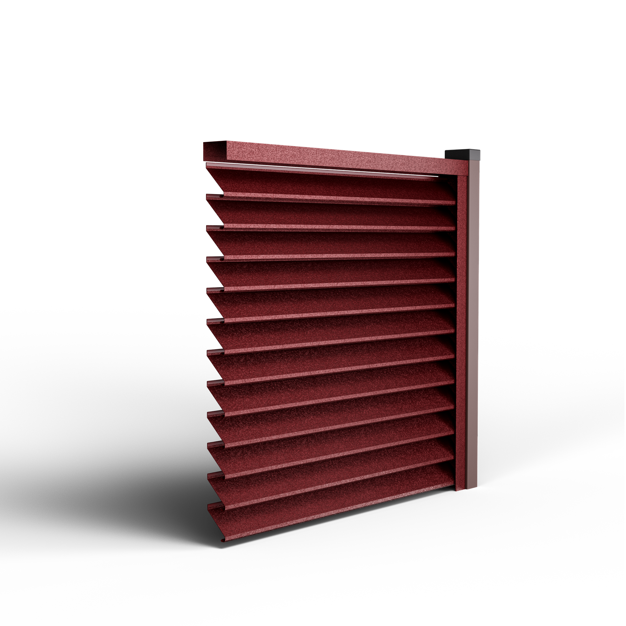 Louver Fence Sigma | RAL 3005 Cherry