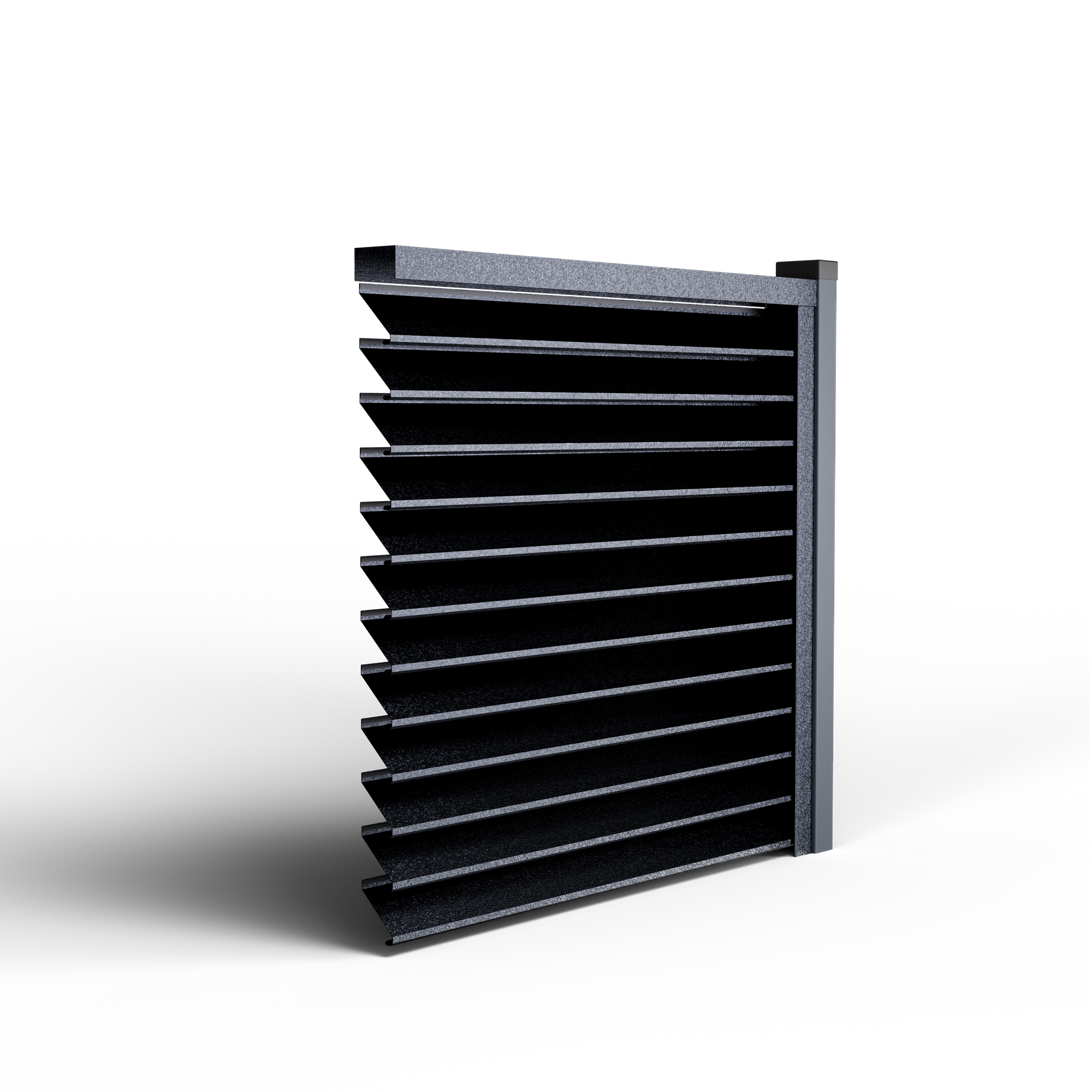 Louver Fence Sigma | Pearl Gray RAL 7024