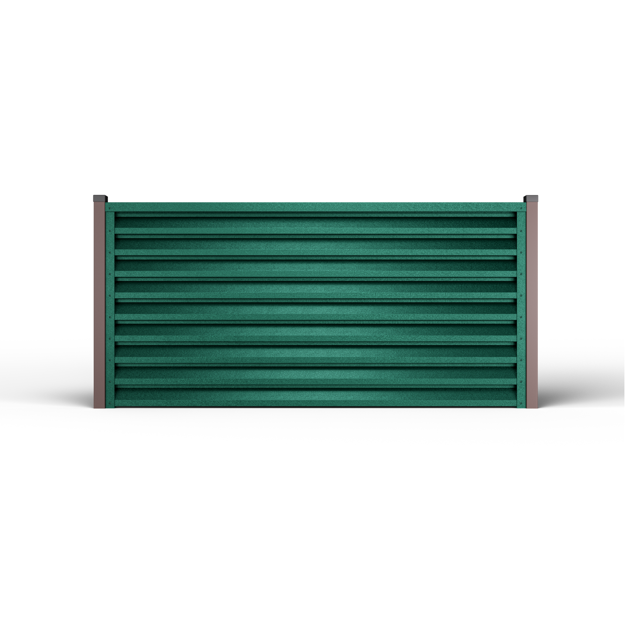 Louver Fence Atlas | Pine Green RAL 6005