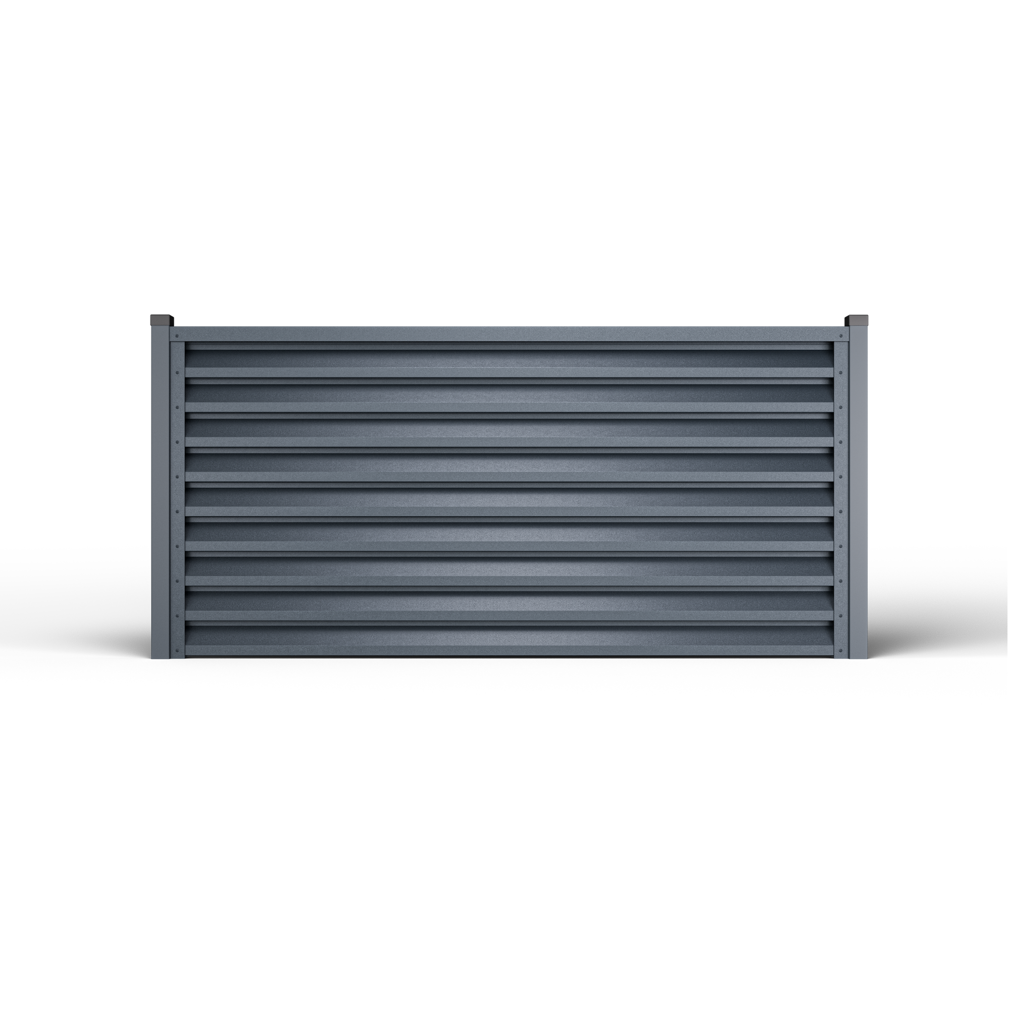 Atlas Louver Fence | Double Atlantic Gray RAL 7016