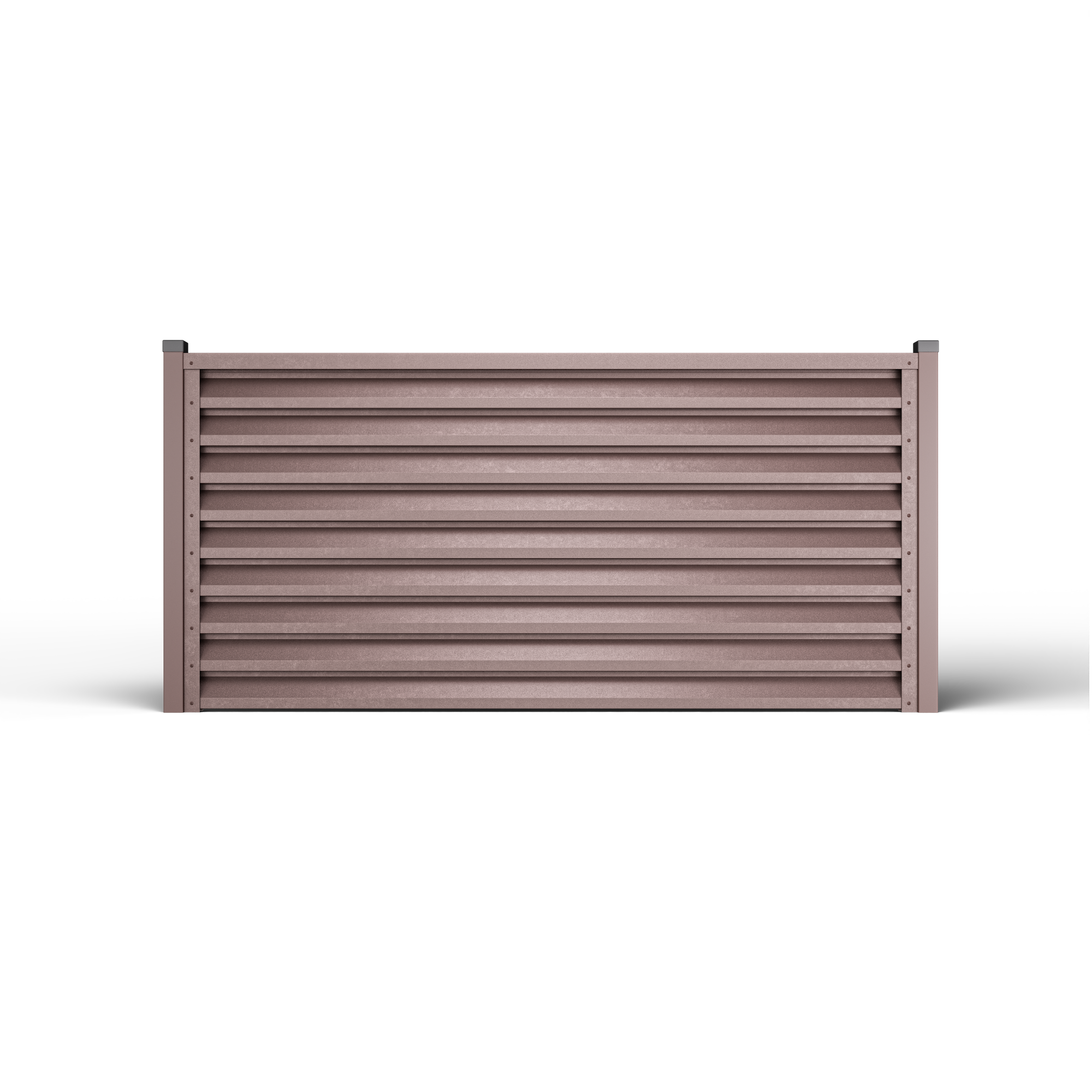 Atlas Louver Fence | Chocolate Brown RAL 8017