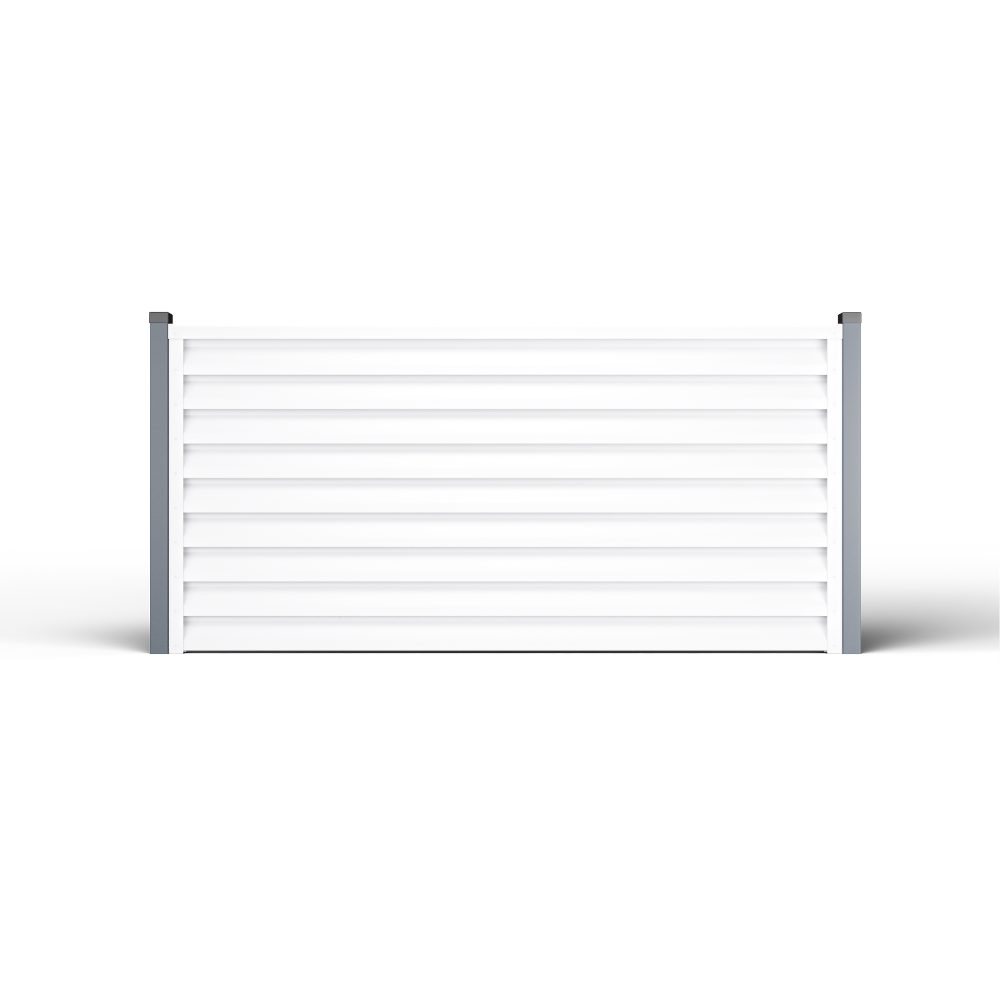Atlas Louver Fence | Double Alpine White