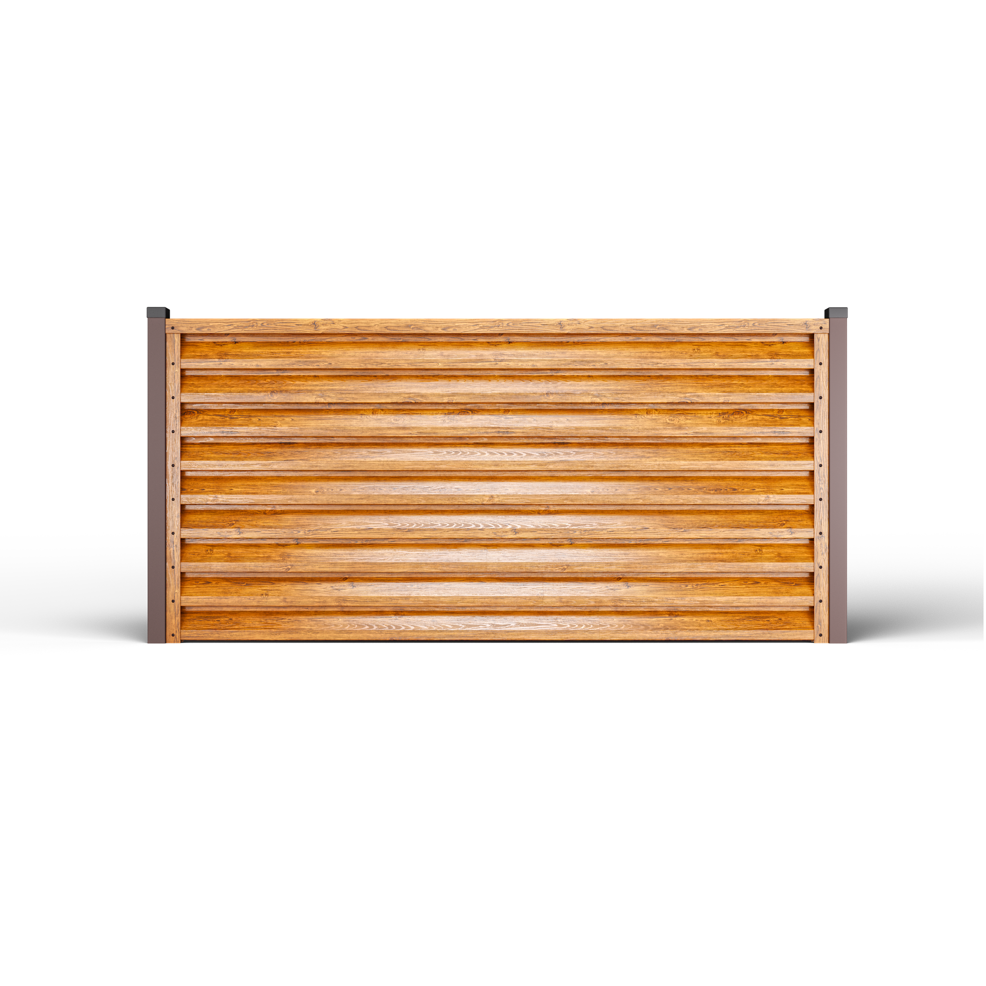 Atlas Louver Fence | Double Striated Oak
