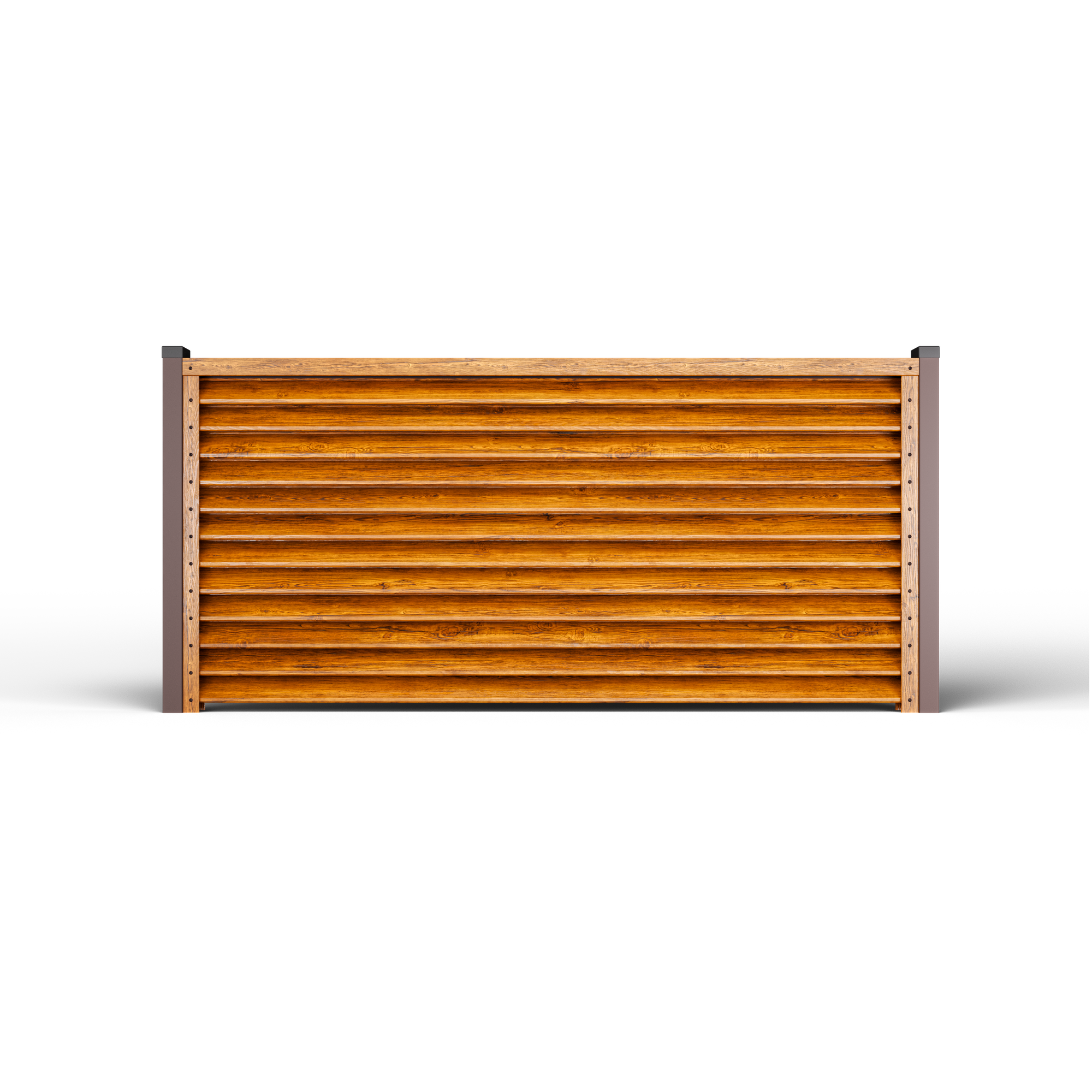 Louver Fence Sigma | Double Striated Oak