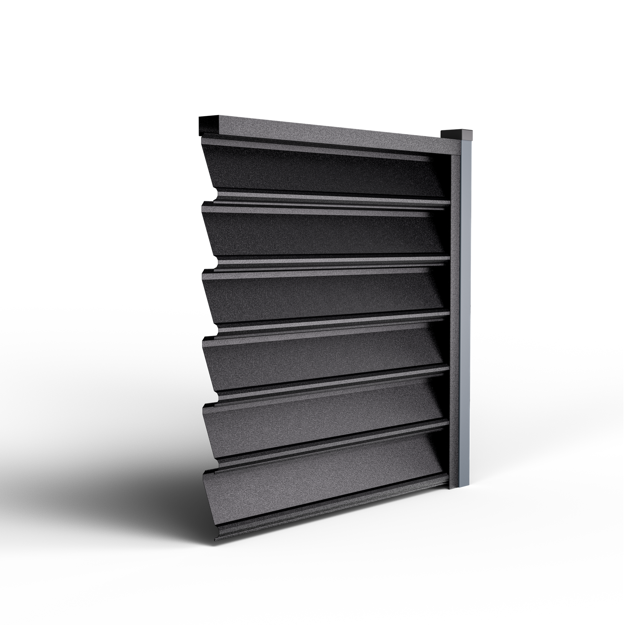 Louver Fence Gamma | Night Black