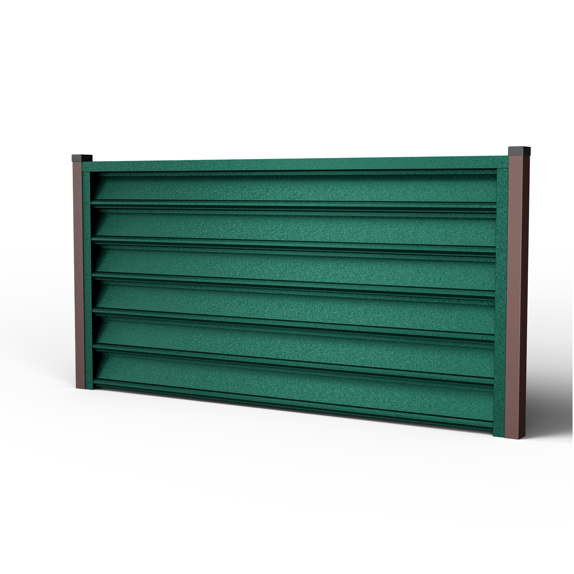 Gamma Louver Fence | Pine Green