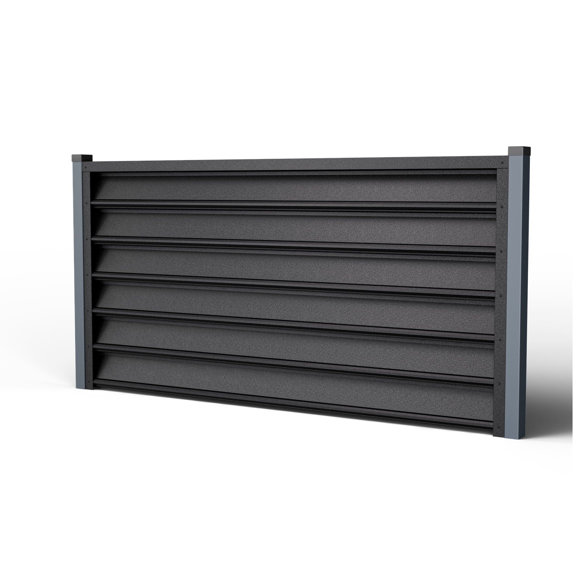 Louver Fence Gamma | Night Black