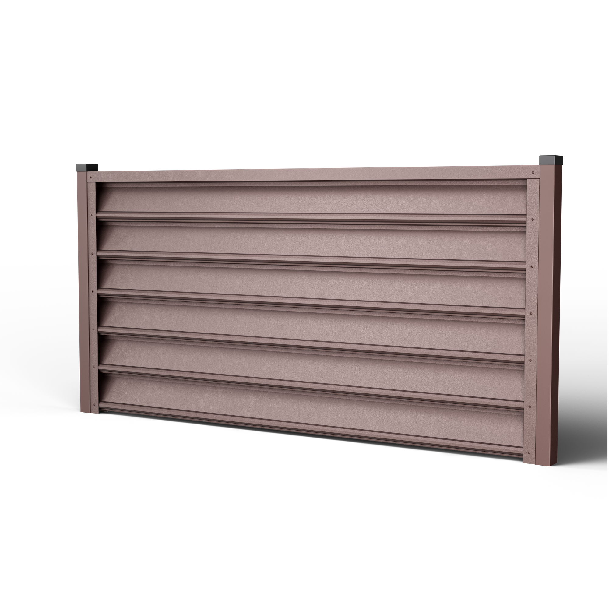 Gamma Louver Fence | Chocolate Brown