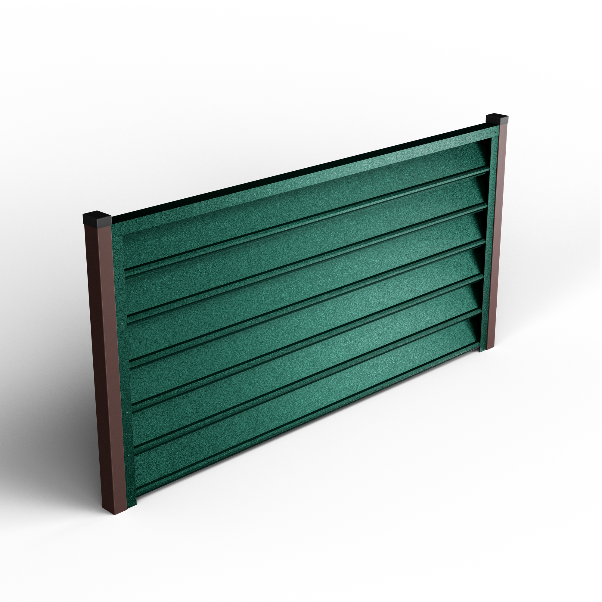 Gamma Louver Fence | Pine Green