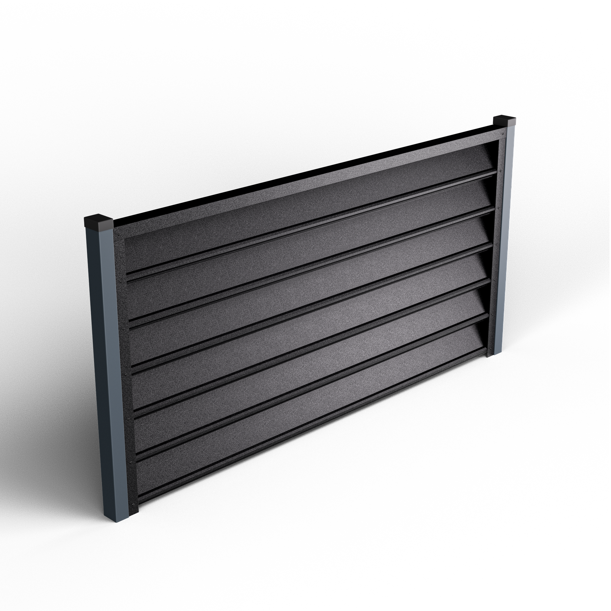 Louver Fence Gamma | Night Black