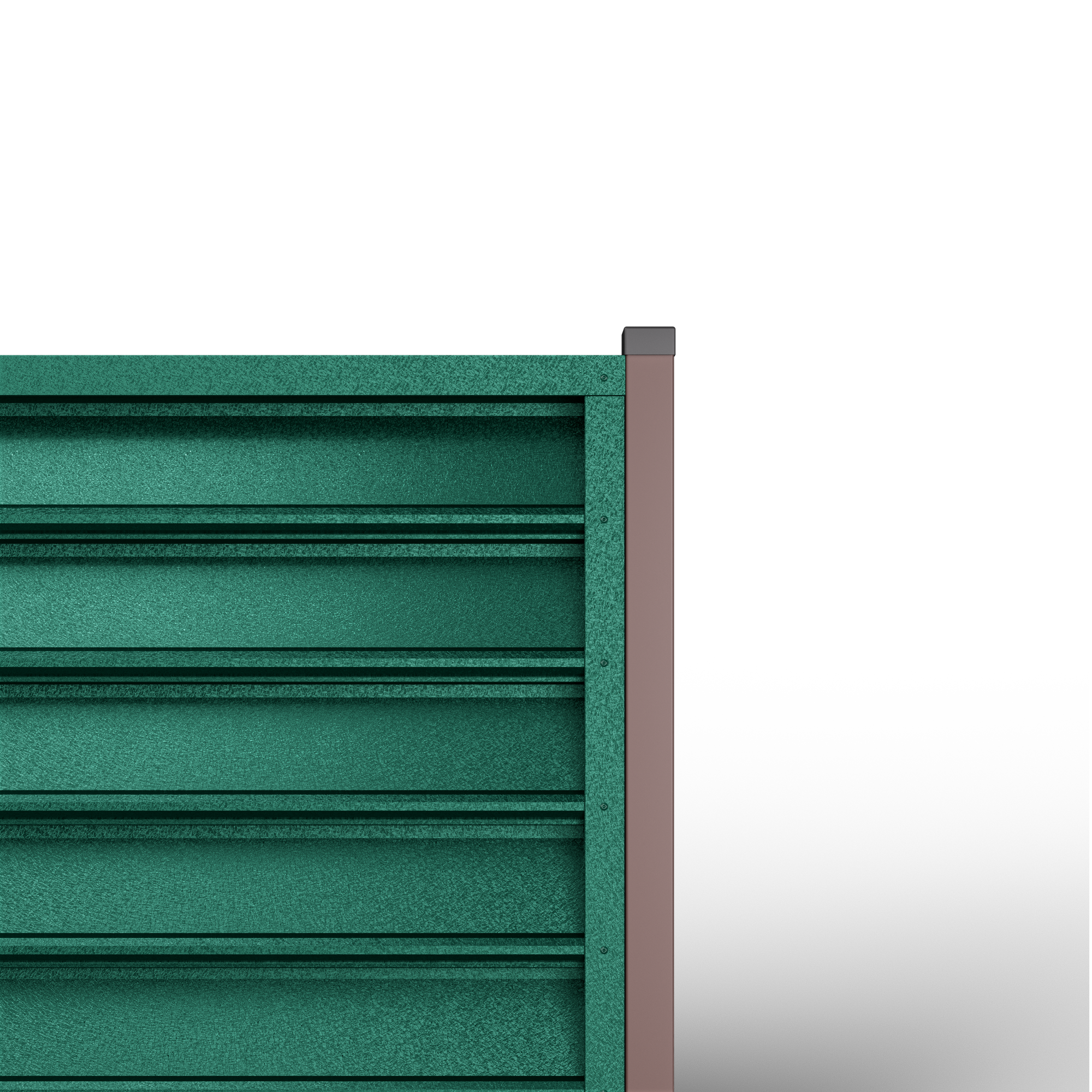 Gamma Louver Fence | Pine Green