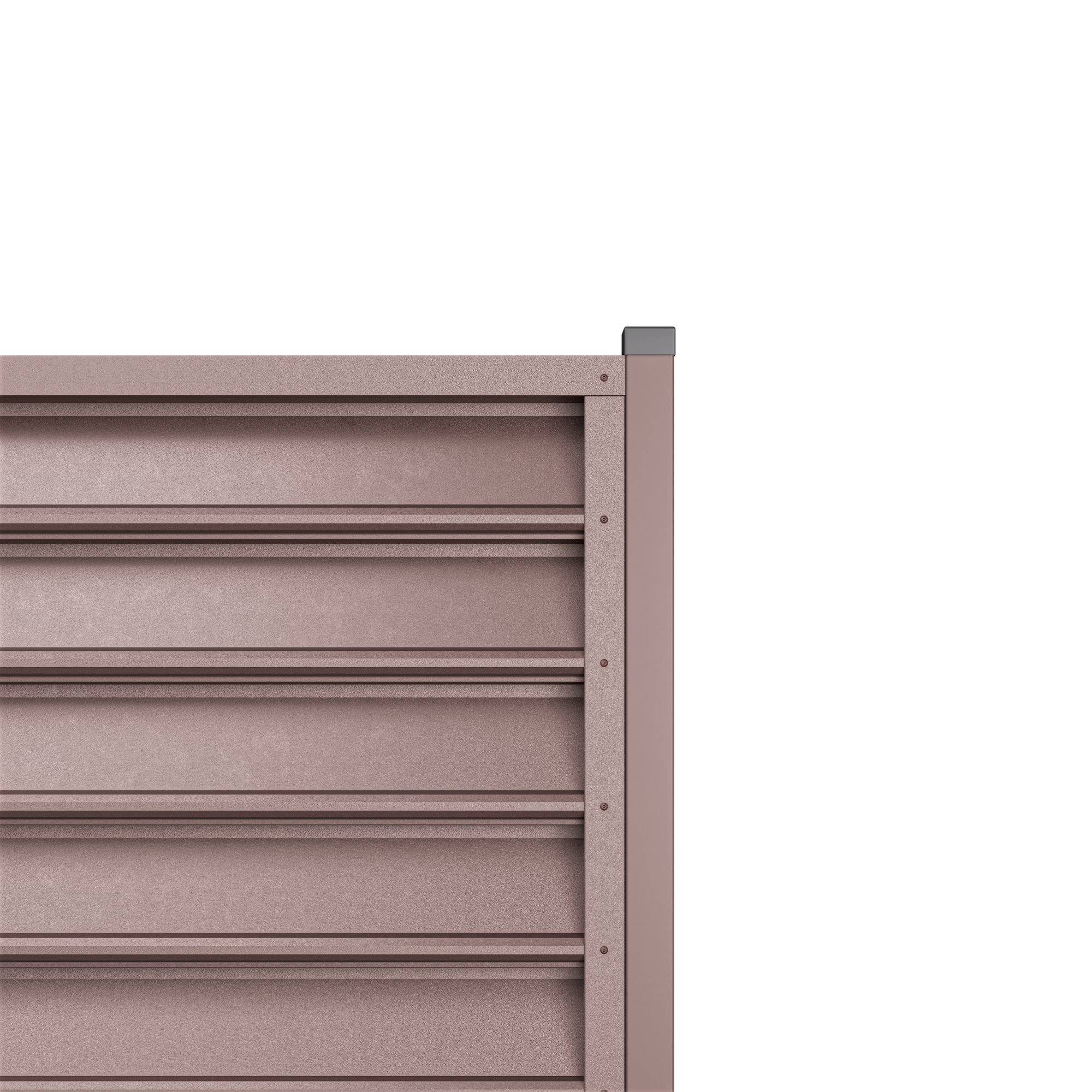 Gamma Louver Fence | Chocolate Brown