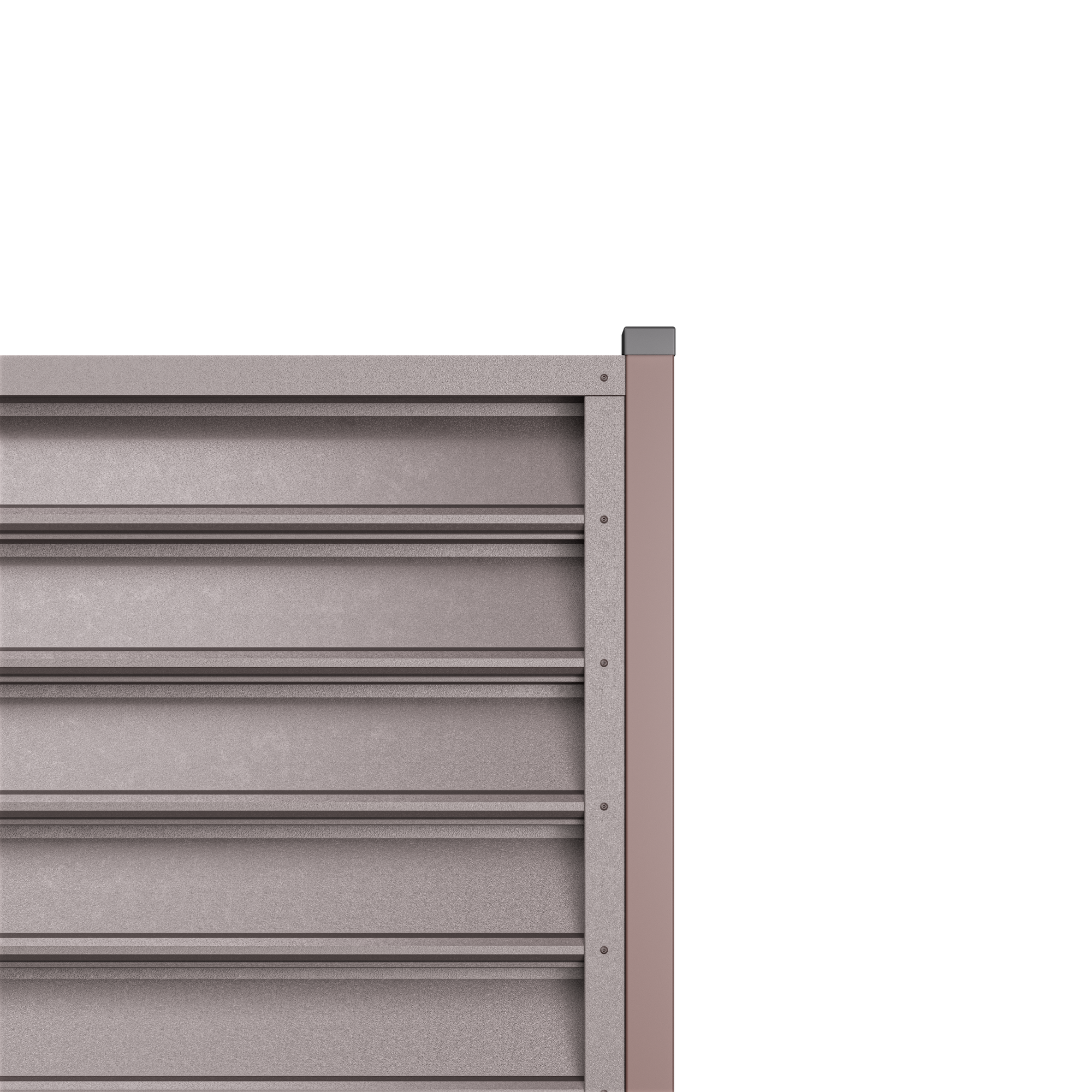 Gamma Louver Fence | Espresso Brown