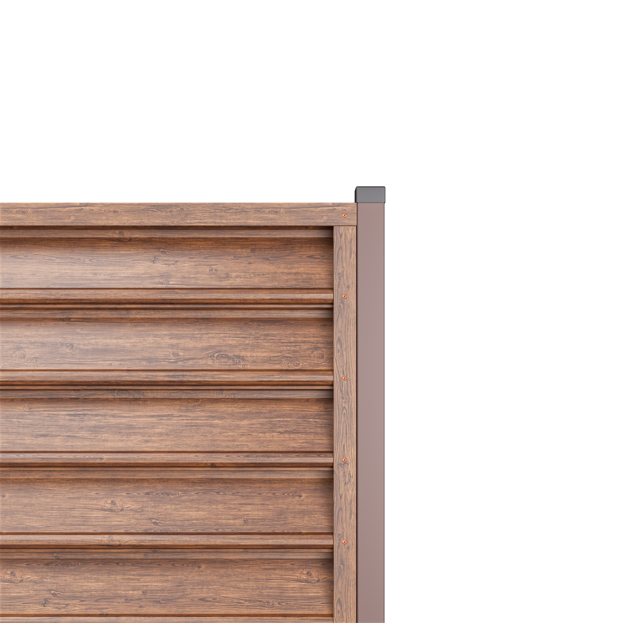 Louver Fence Gamma | Mahogany
