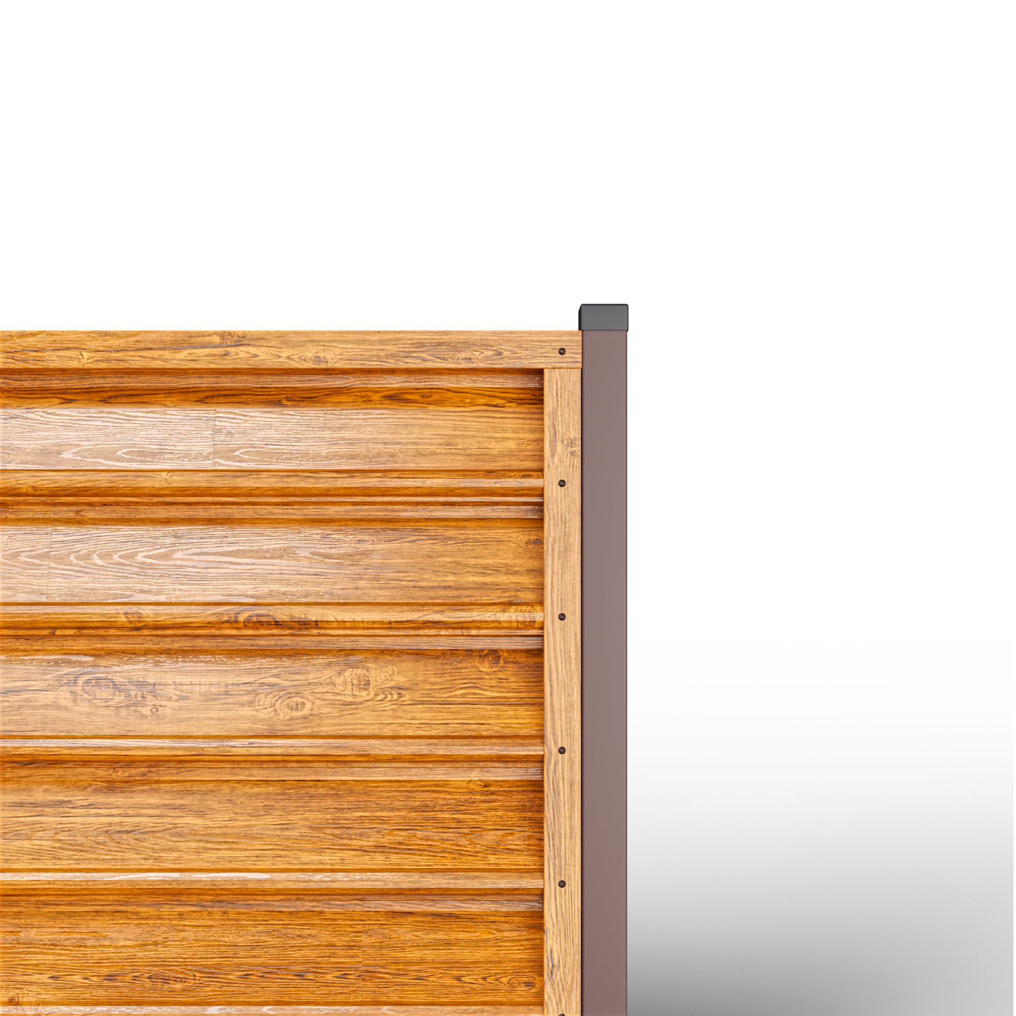 Louver Fence Gamma | Striated Oak