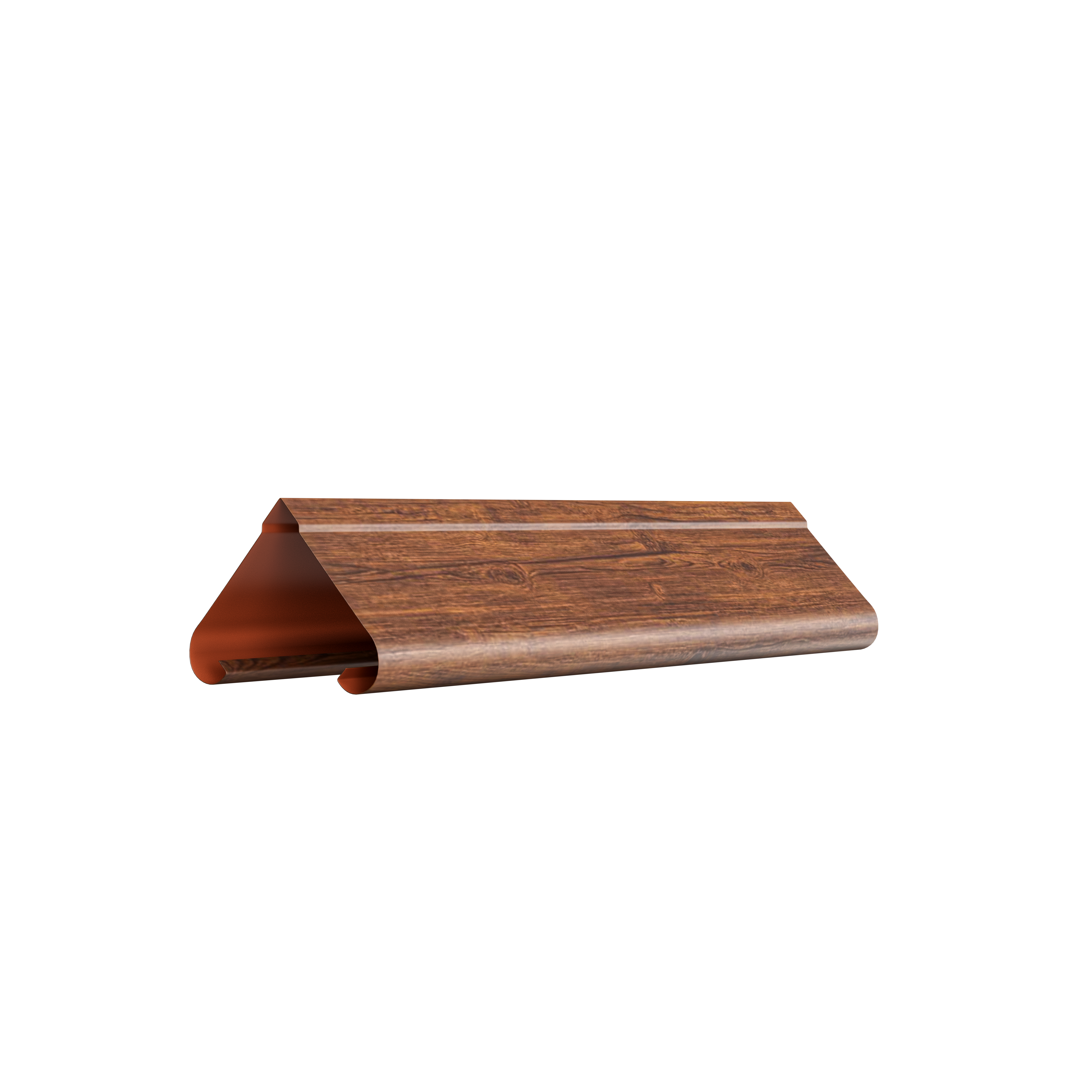 Pyramid Louver Fence | Mahogany