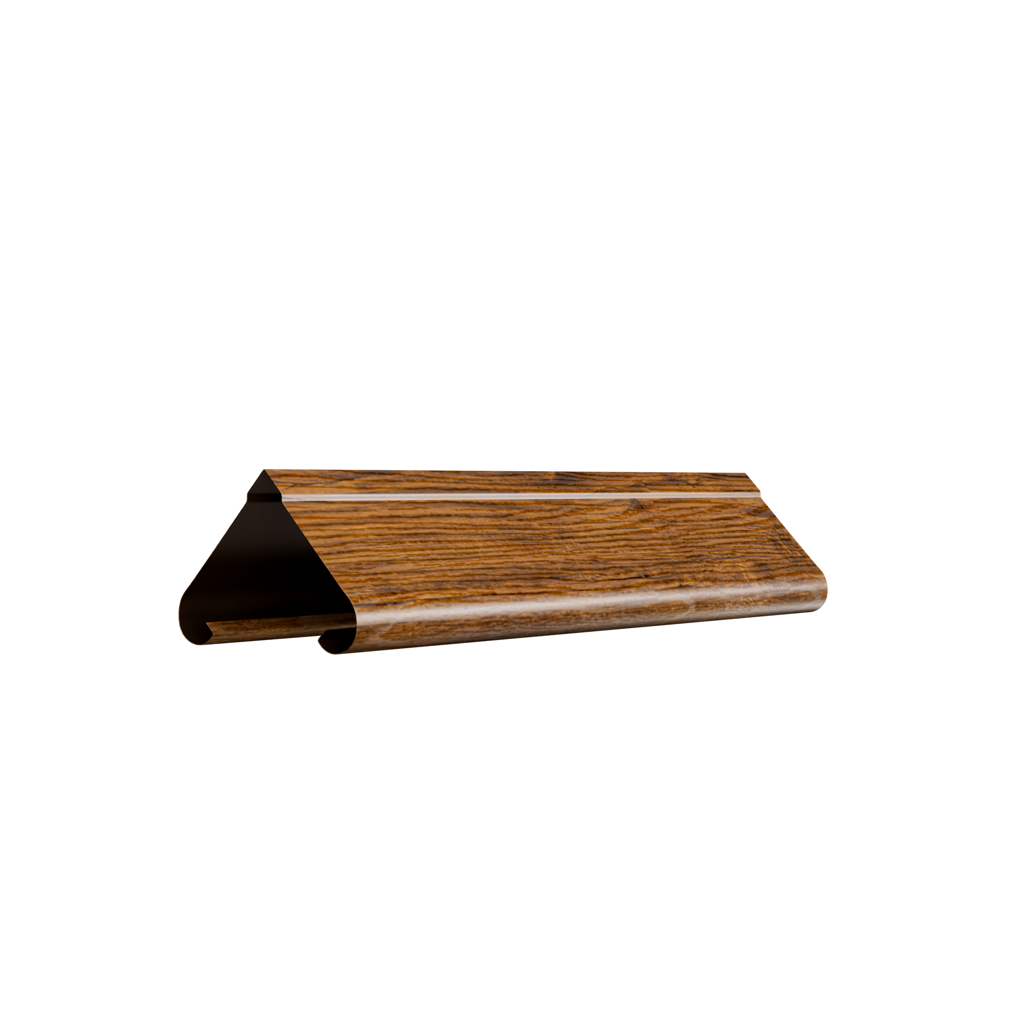 Pyramid Louver Fence | Striated Walnut