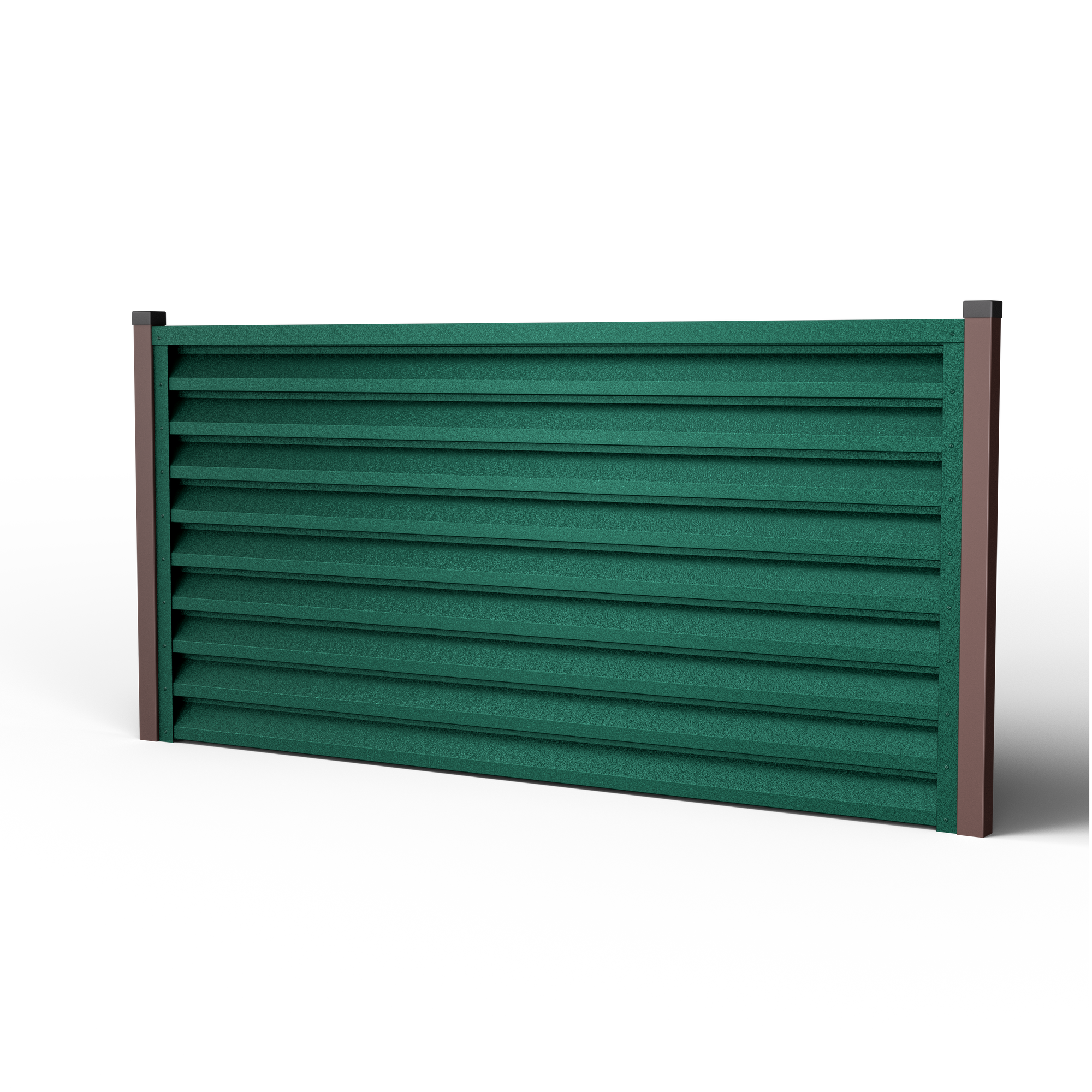 Louver Fence Atlas | Pine Green RAL 6005