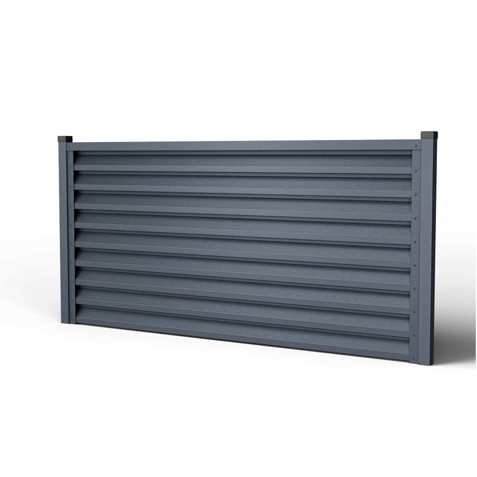 Atlas Louver Fence | Double Atlantic Gray RAL 7016