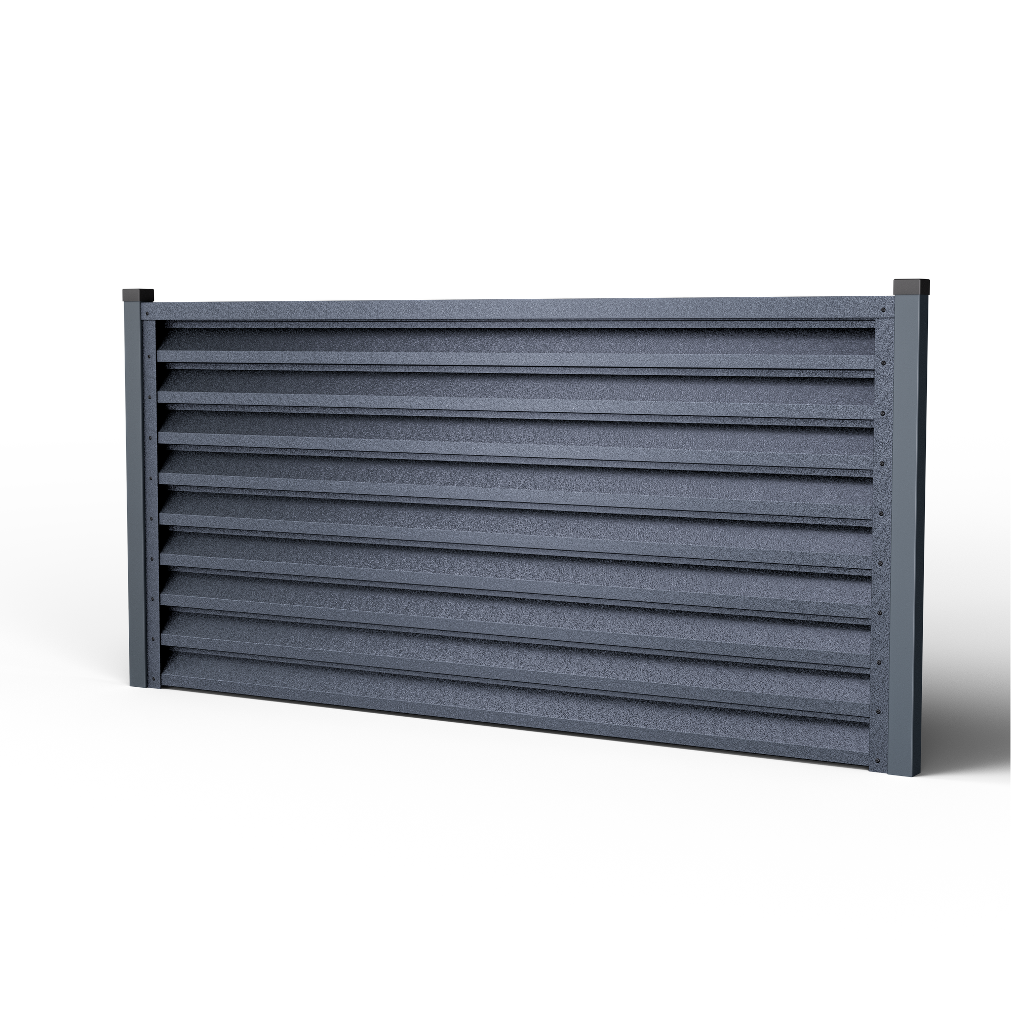 Louver Fence Atlas | Pearl Gray RAL 7024