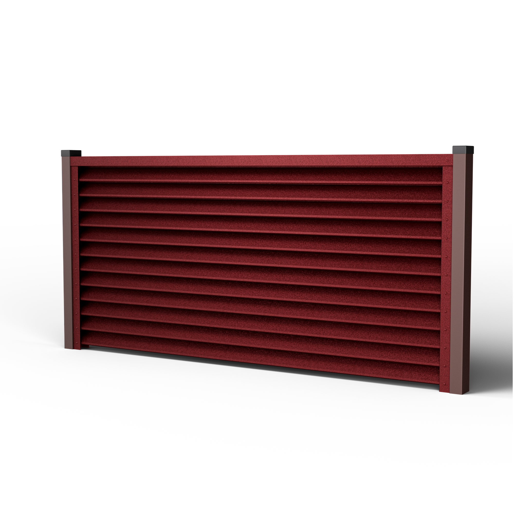Louver Fence Sigma | RAL 3005 Cherry