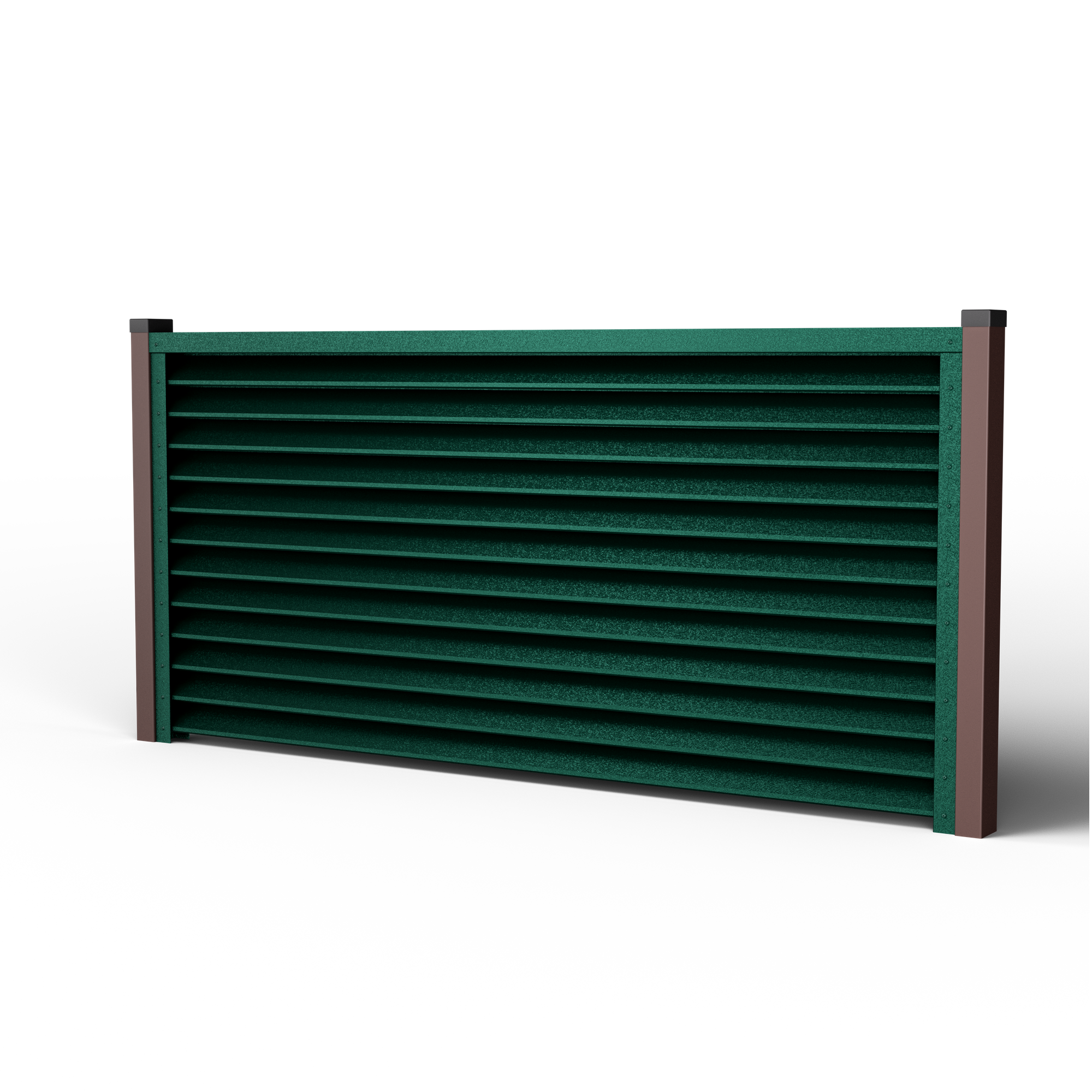 Louver Fence Sigma | Pine Green RAL 6005