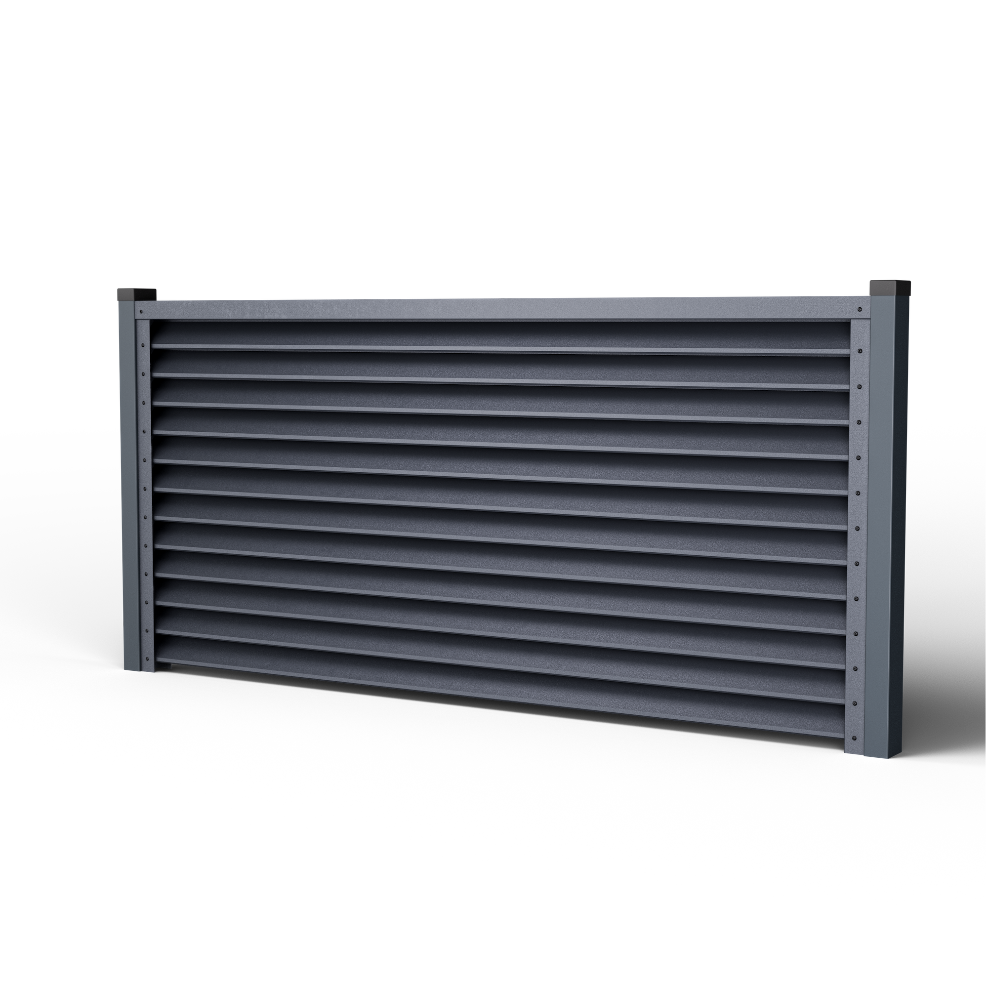 Louver Fence Sigma | Double Graphite Gray RAL 7024