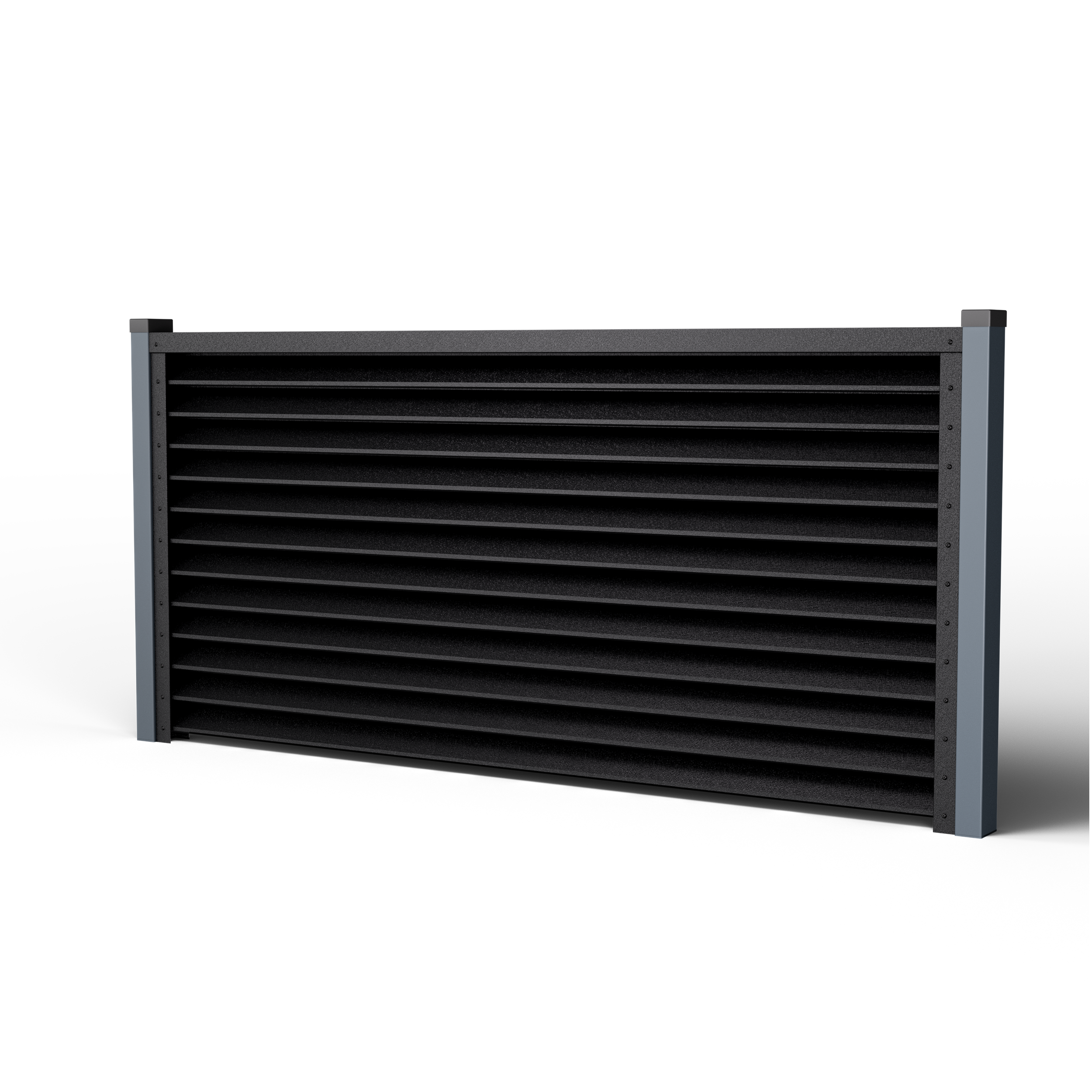 Louver Fence Sigma | Night Black RAL 9005