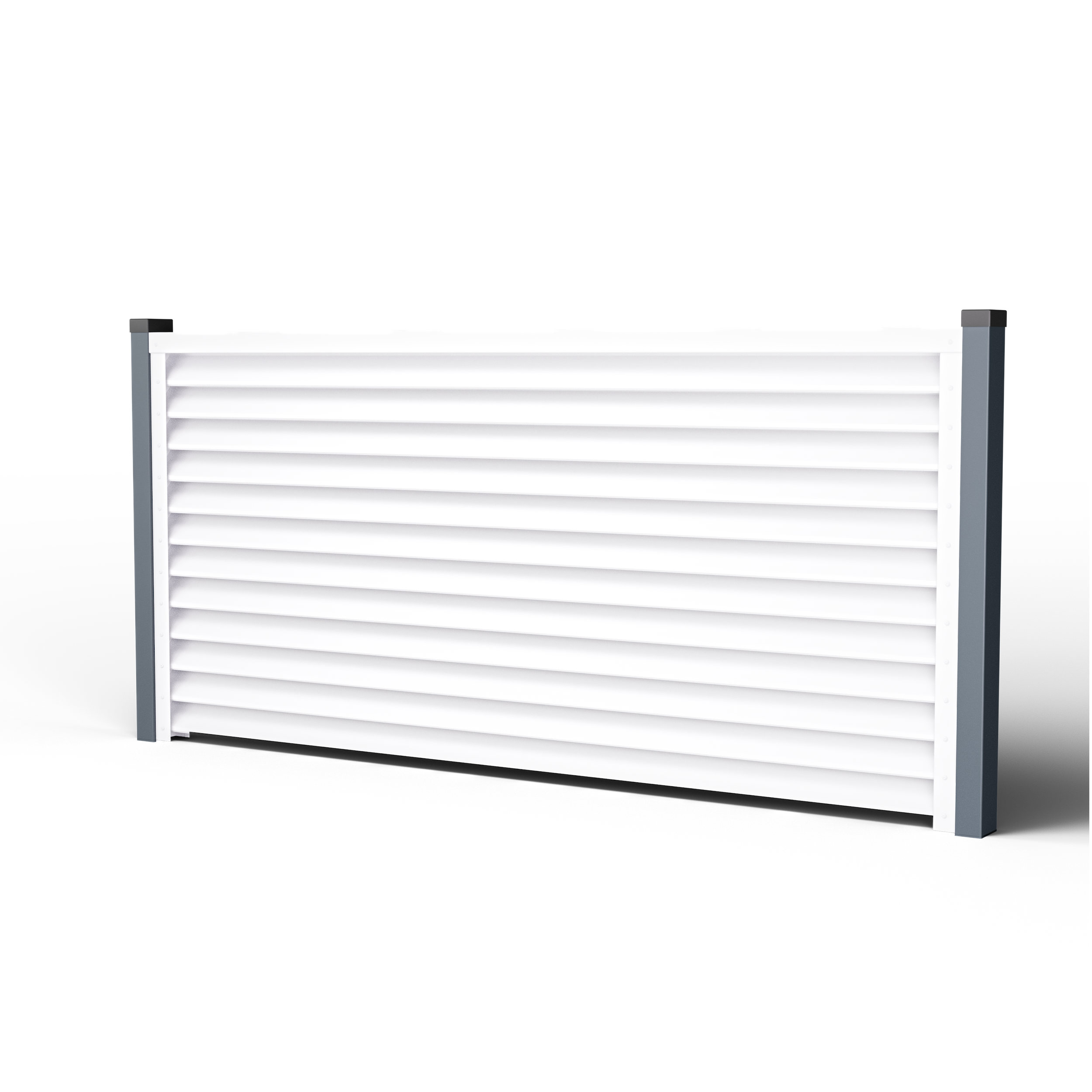 Louver Fence Sigma | Double Alpine White