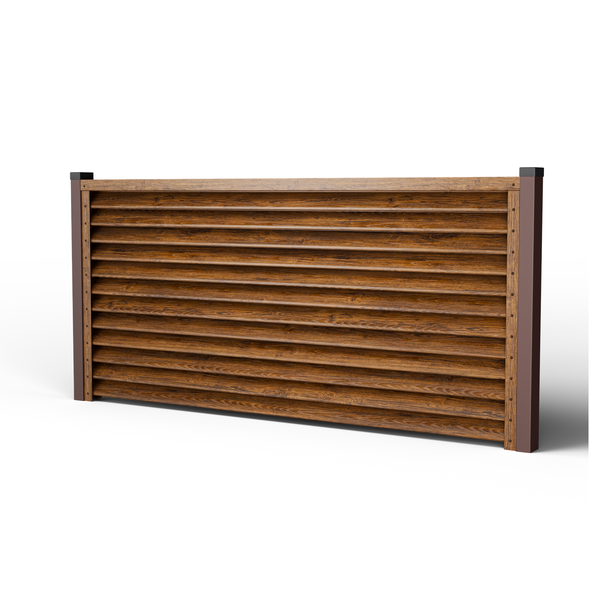 Louver Fence Sigma | Grooved Walnut