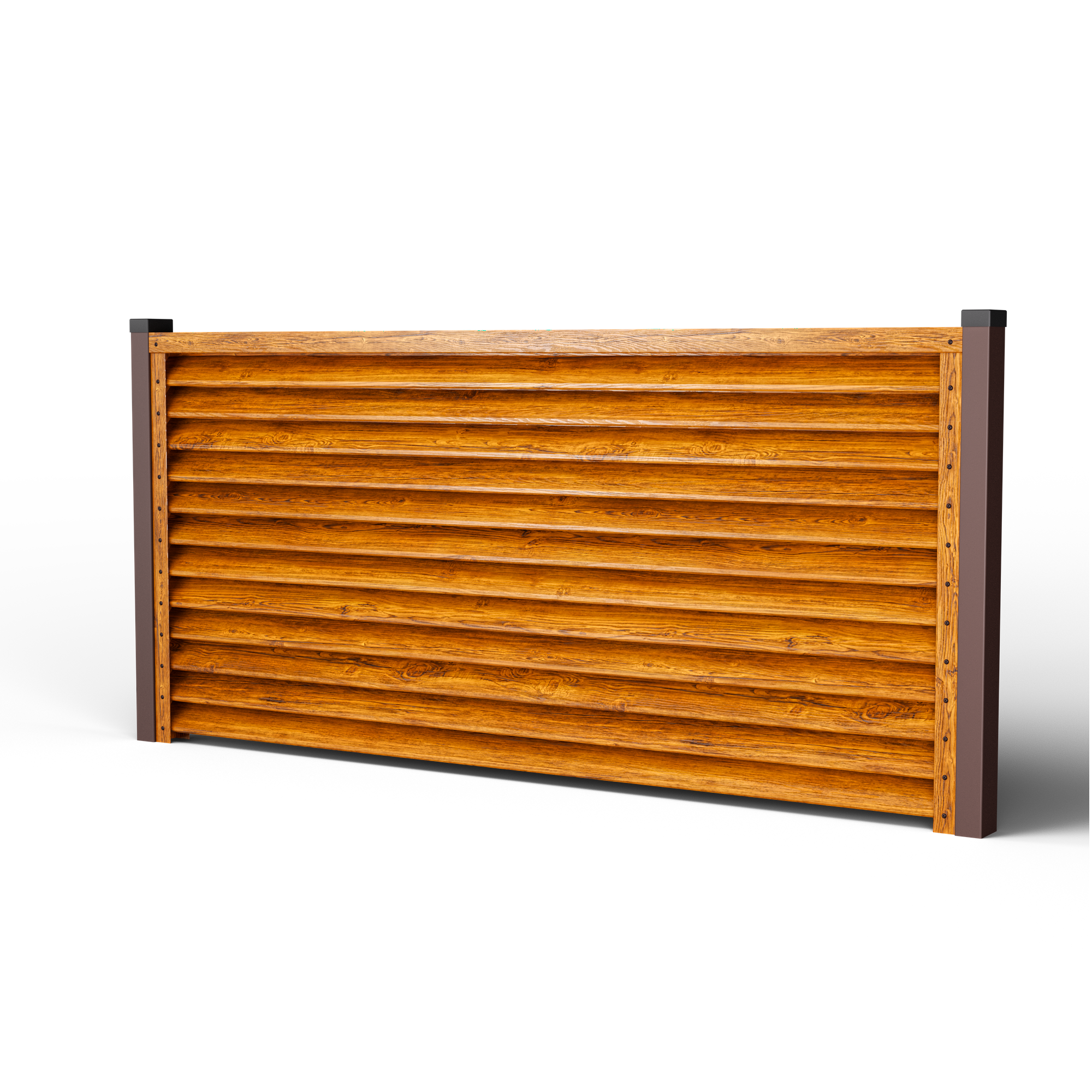 Louver Fence Sigma | Double Striated Oak