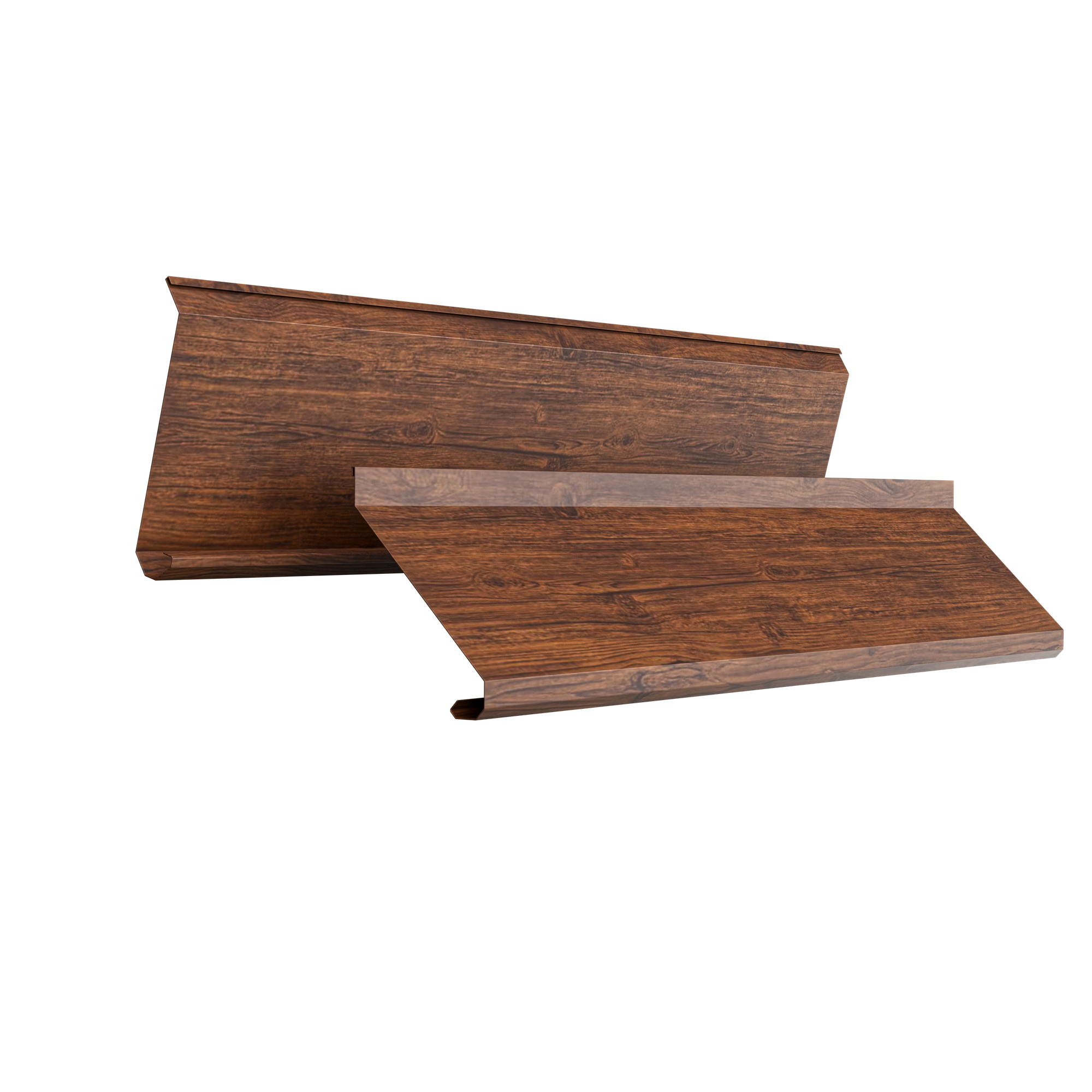 Sigma Louver Fence | Double Mahogany