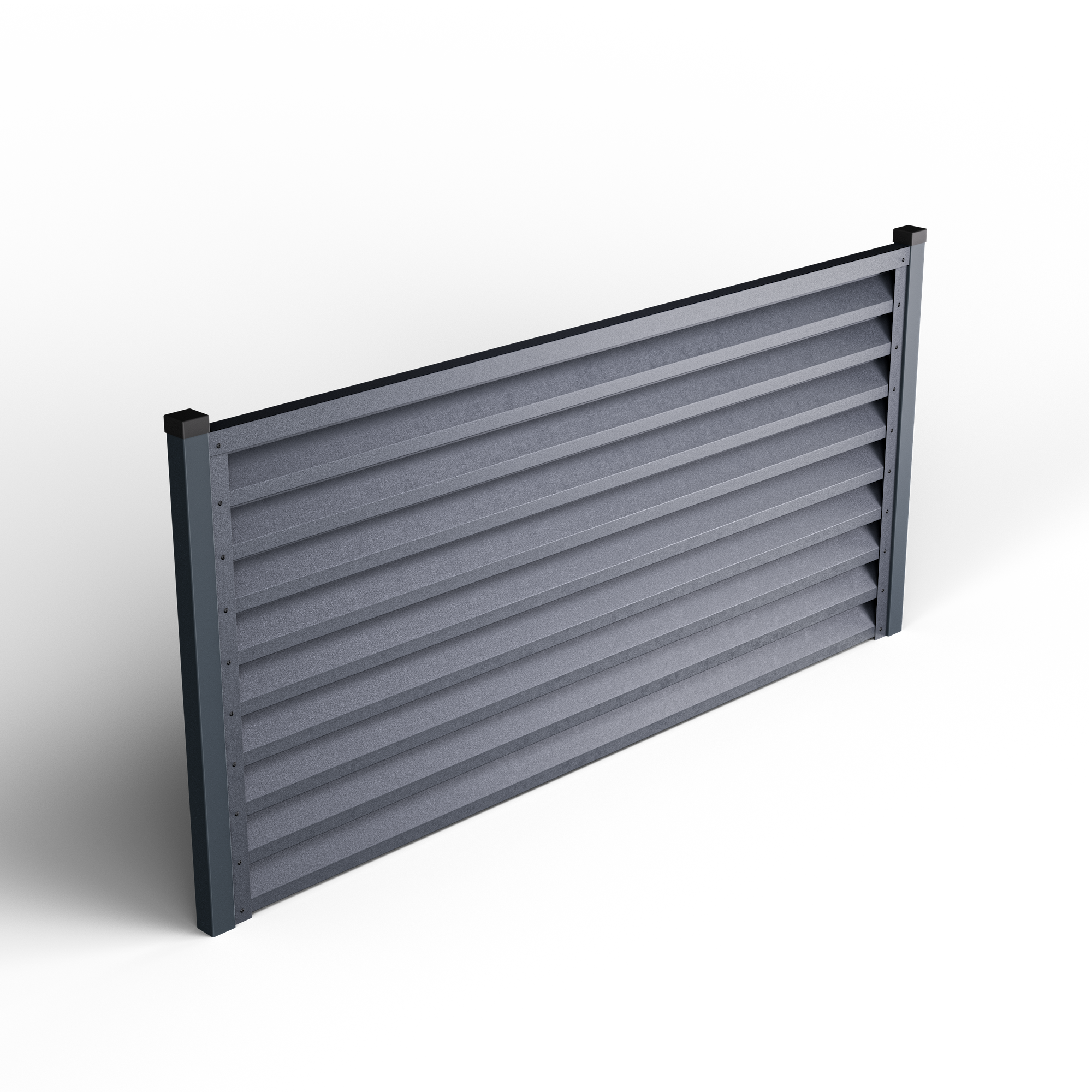 Louver Hek Atlas | Dubbel Grafietgrijs RAL 7024