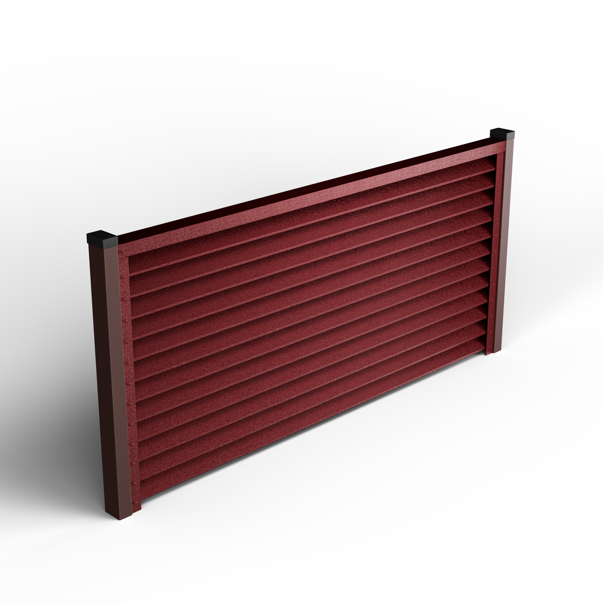 Louver Fence Sigma | RAL 3005 Cherry