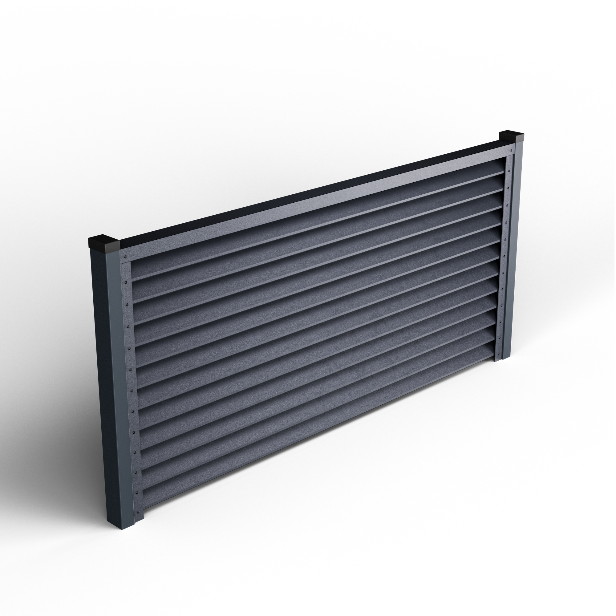 Louver Fence Sigma | Double Graphite Gray RAL 7024