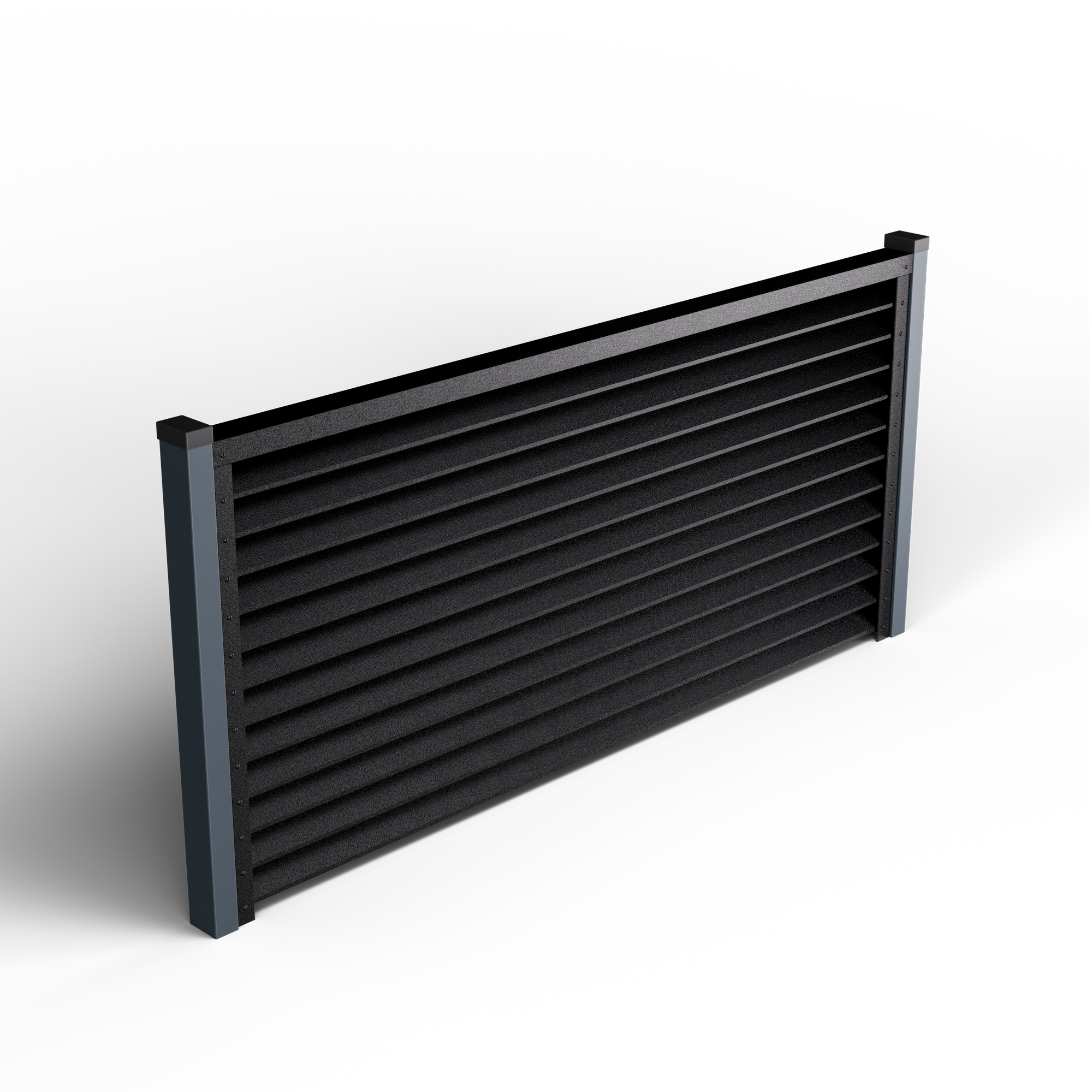 Louver Fence Sigma | Night Black RAL 9005