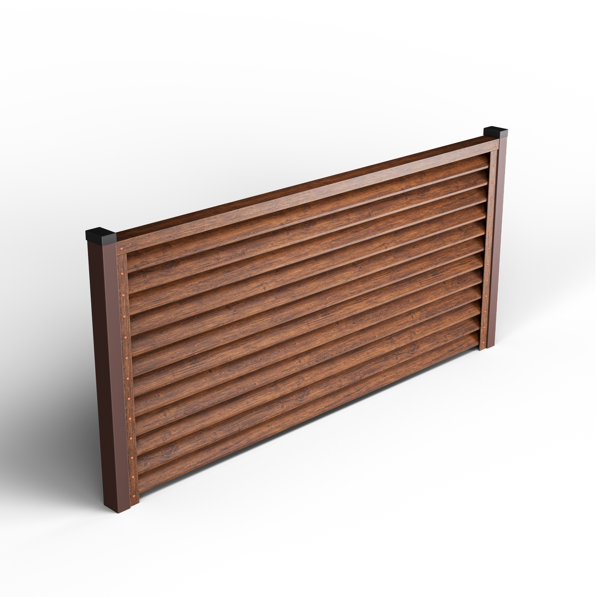 Louver Fence Sigma | Mahogany