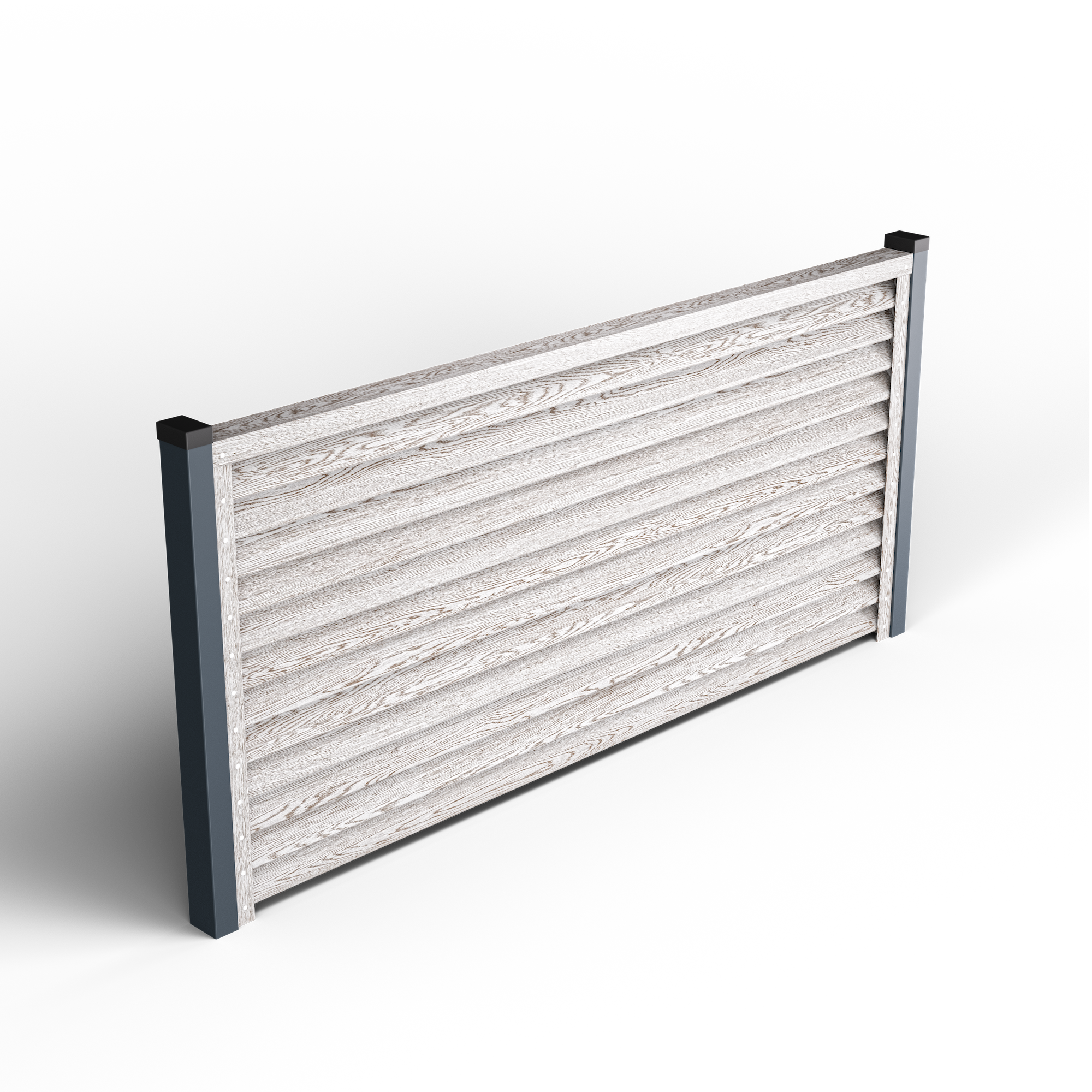 Sigma Louver Fence | White Oak