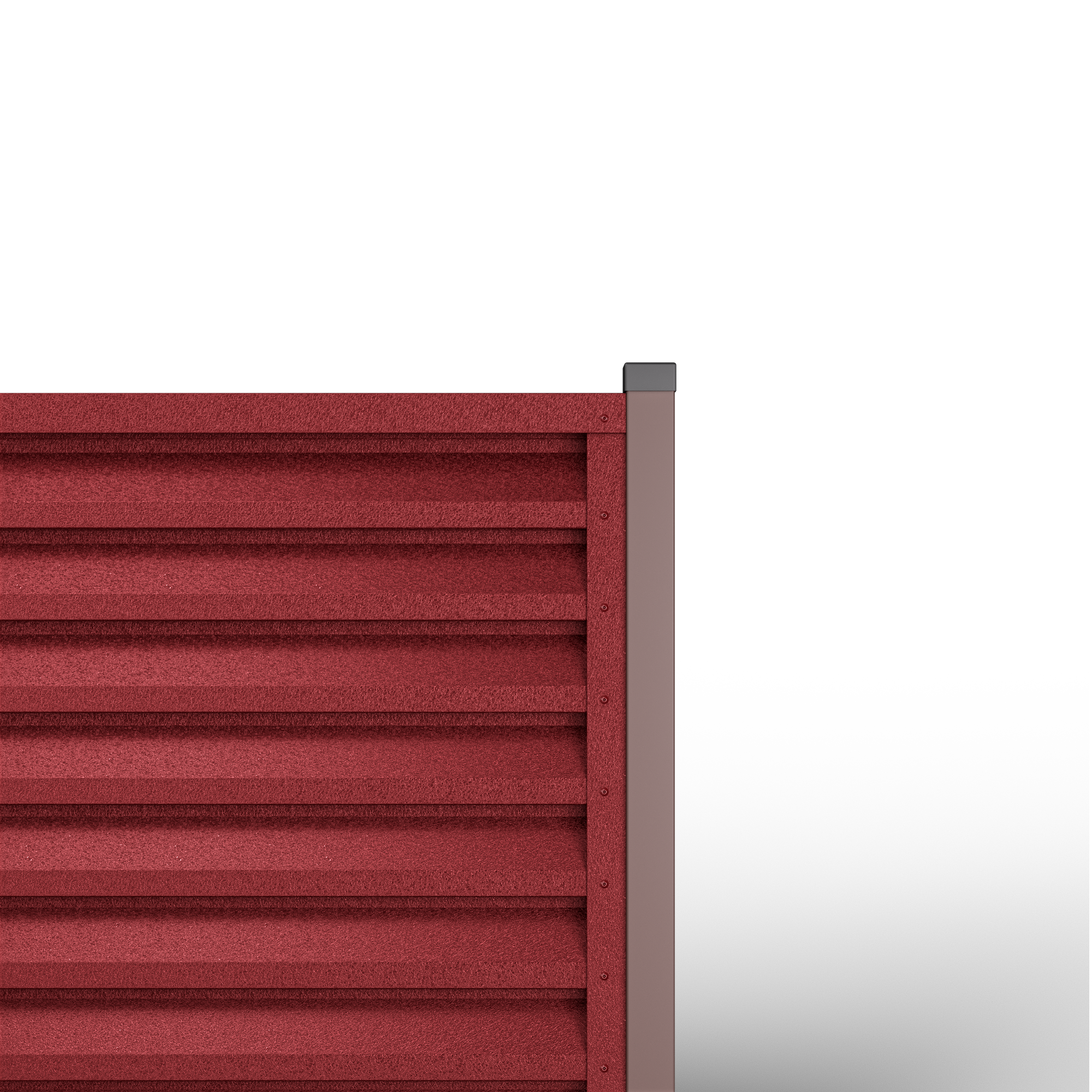 Atlas Louver Fence | Burgundy RAL 3005