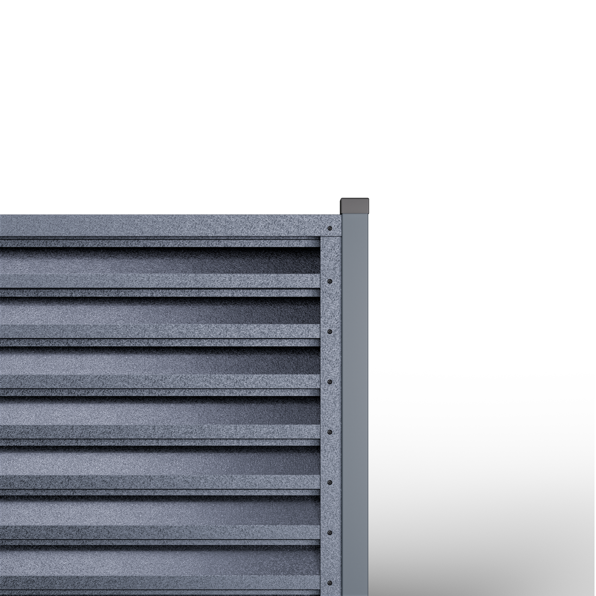 Louver Fence Atlas | Pearl Gray RAL 7024