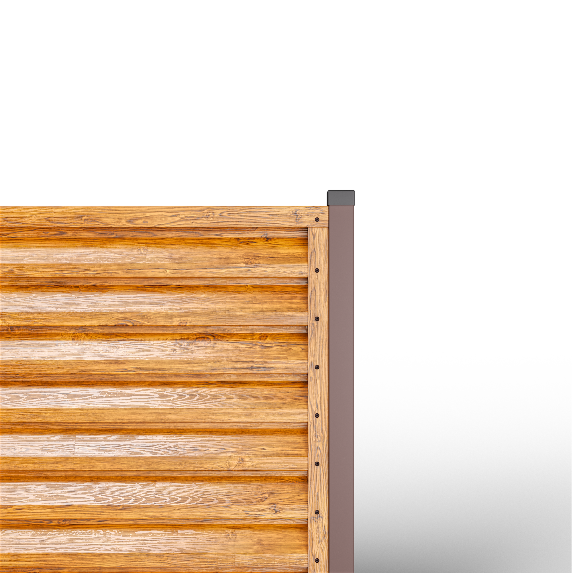 Atlas Louver Fence | Double Striated Oak