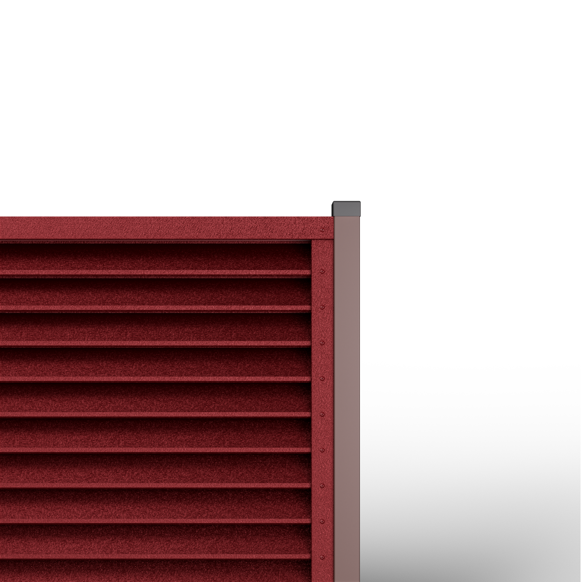 Louver Fence Sigma | RAL 3005 Cherry