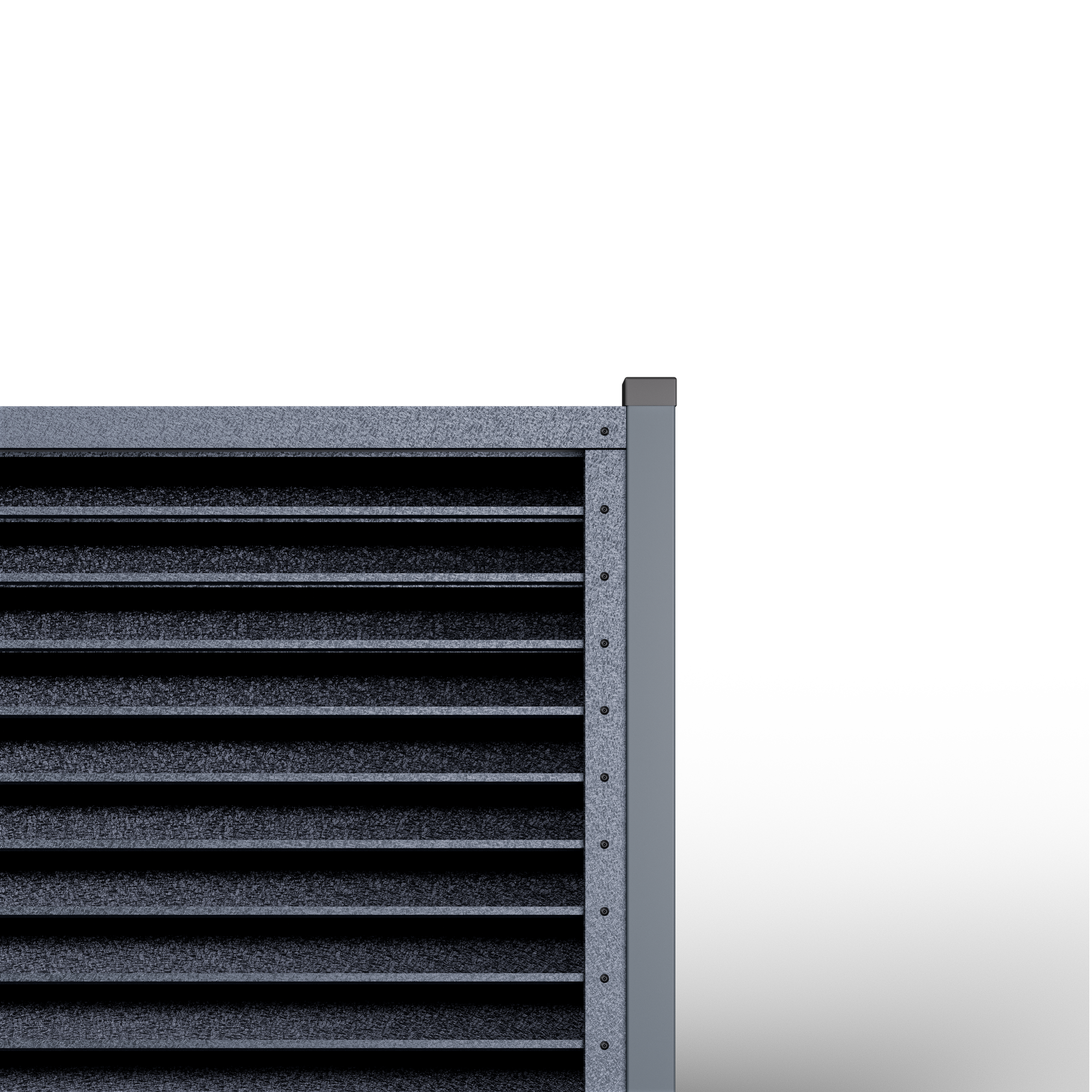Louver Fence Sigma | Pearl Gray RAL 7024
