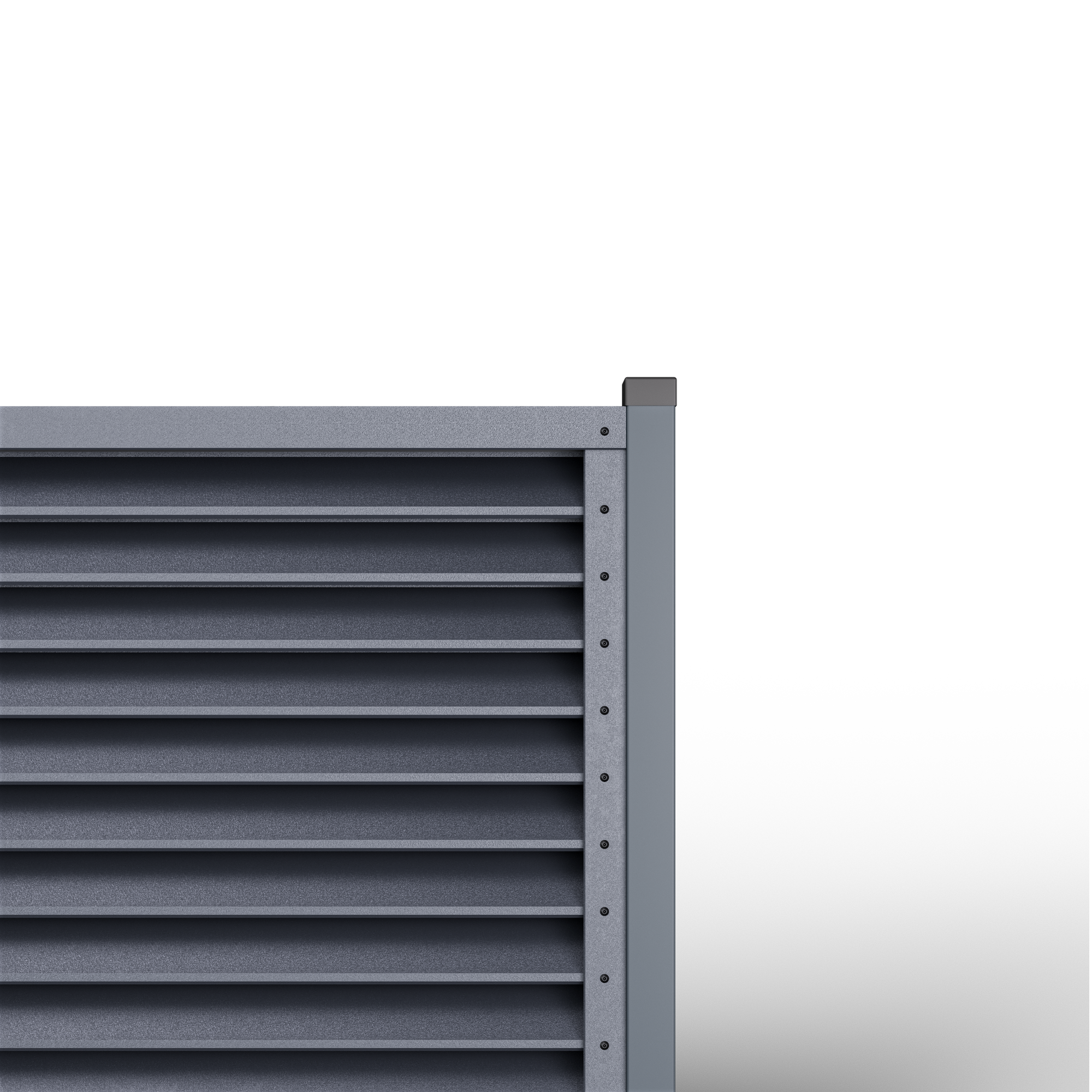 Louver Fence Sigma | Double Graphite Gray RAL 7024
