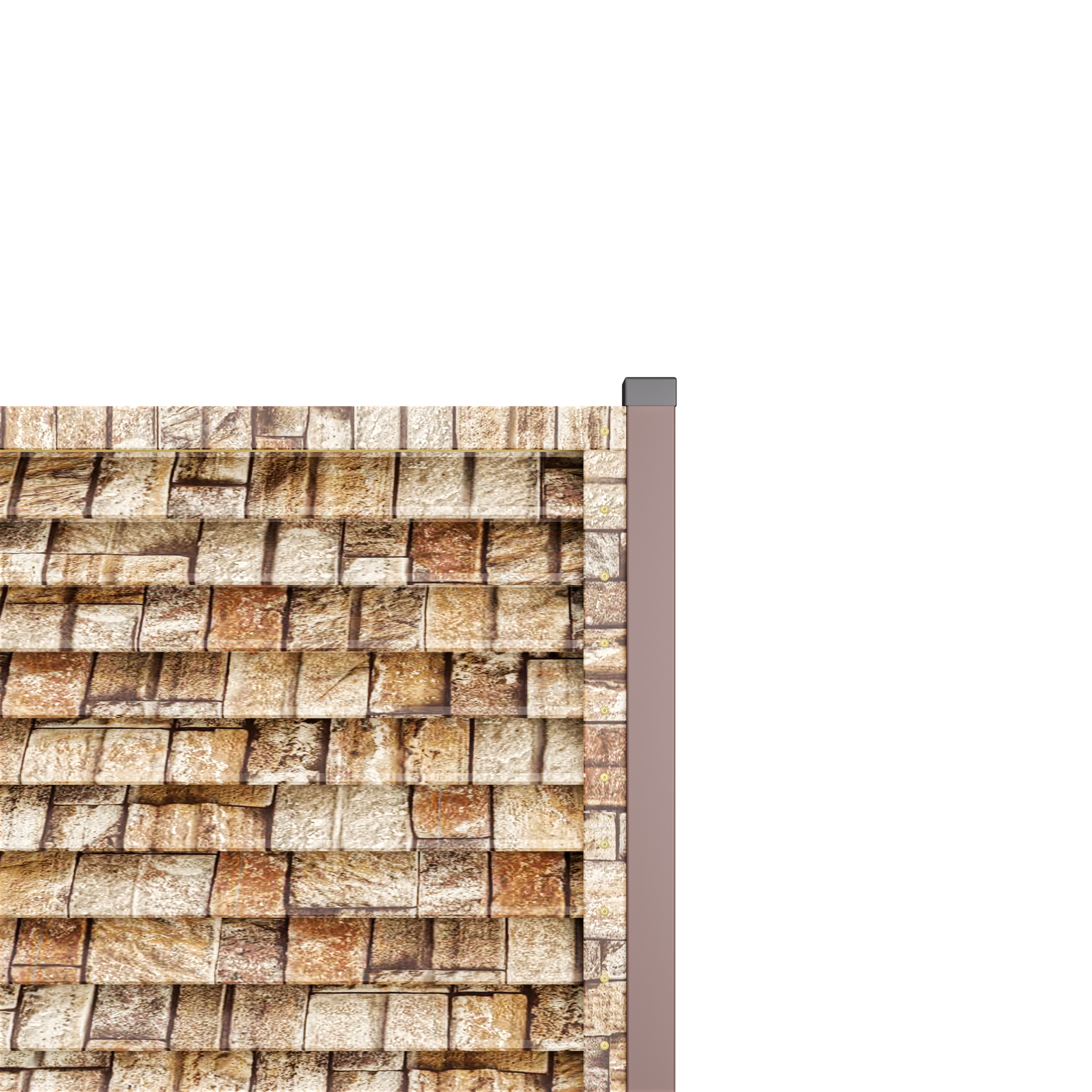 Sigma Louver Fence | Granite Wall